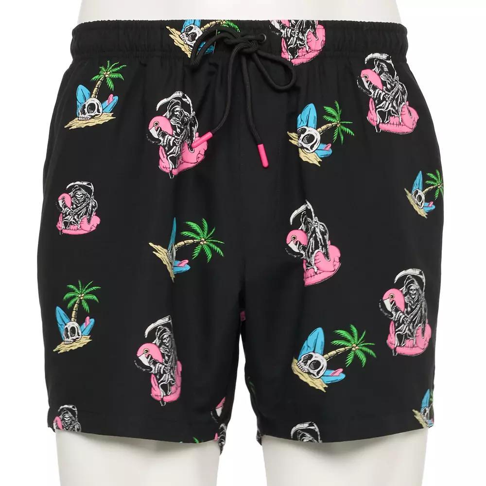 Men's Retrofit Multi Stripe Shorts, Size: XL, Black Product Image