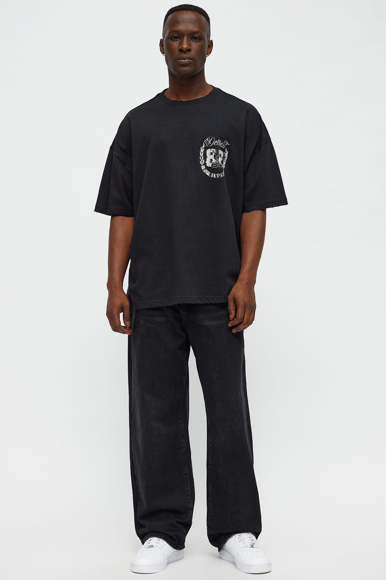 Detroit Dub Oversized Short Sleeve Tee - Black Product Image