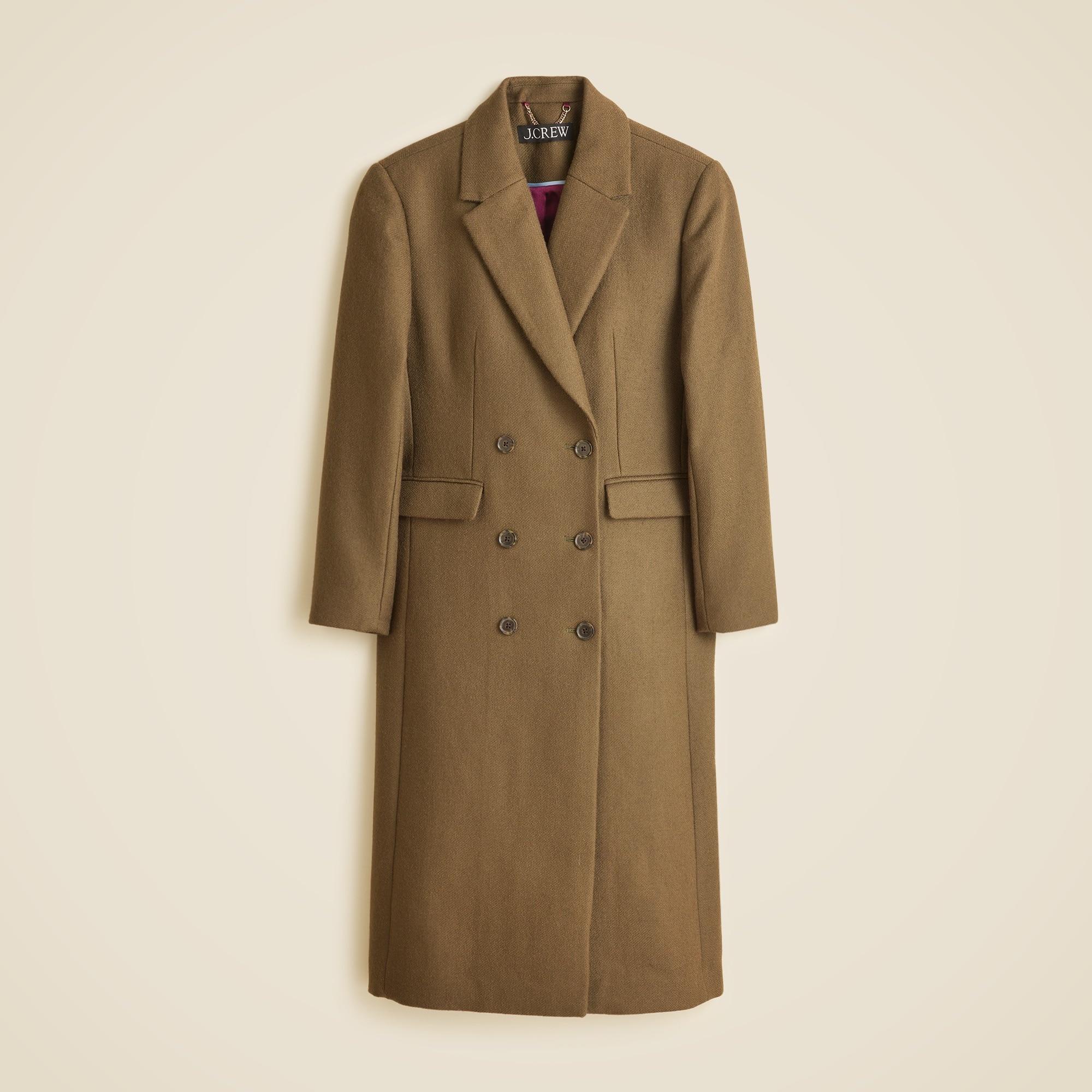 Palais double-breasted topcoat in Italian wool-blend melton Product Image