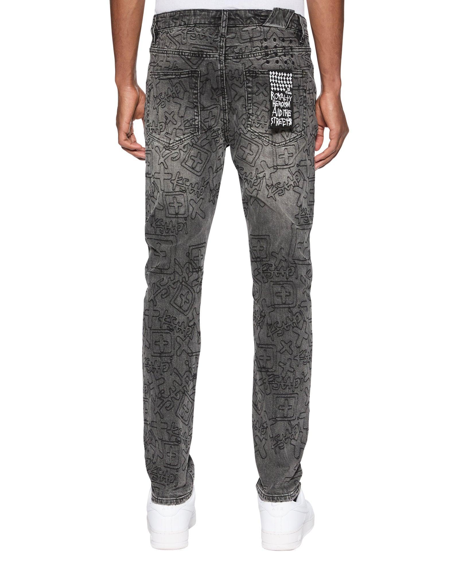 BOX KNIT CREW WASHED BLACK Male Product Image