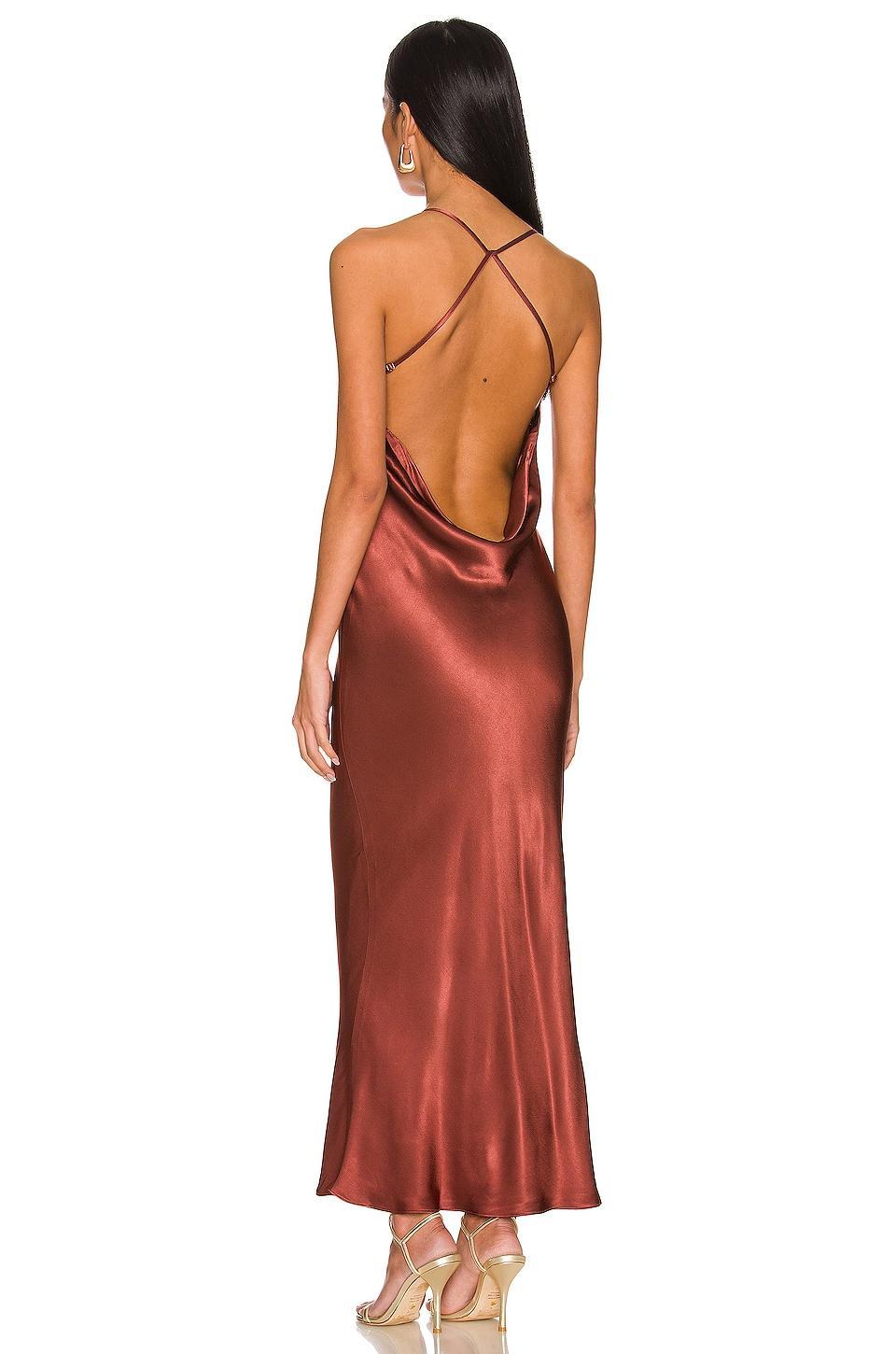 Thalia Cowl Back Bias Midi Dress Shona Joy Product Image