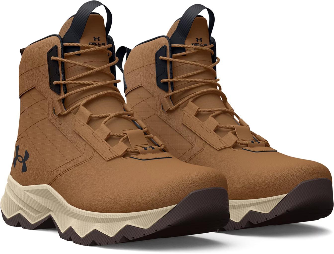 Under Armour Stellar G2 Men's Tactical Boots, Size: 11, Brown White Black Product Image