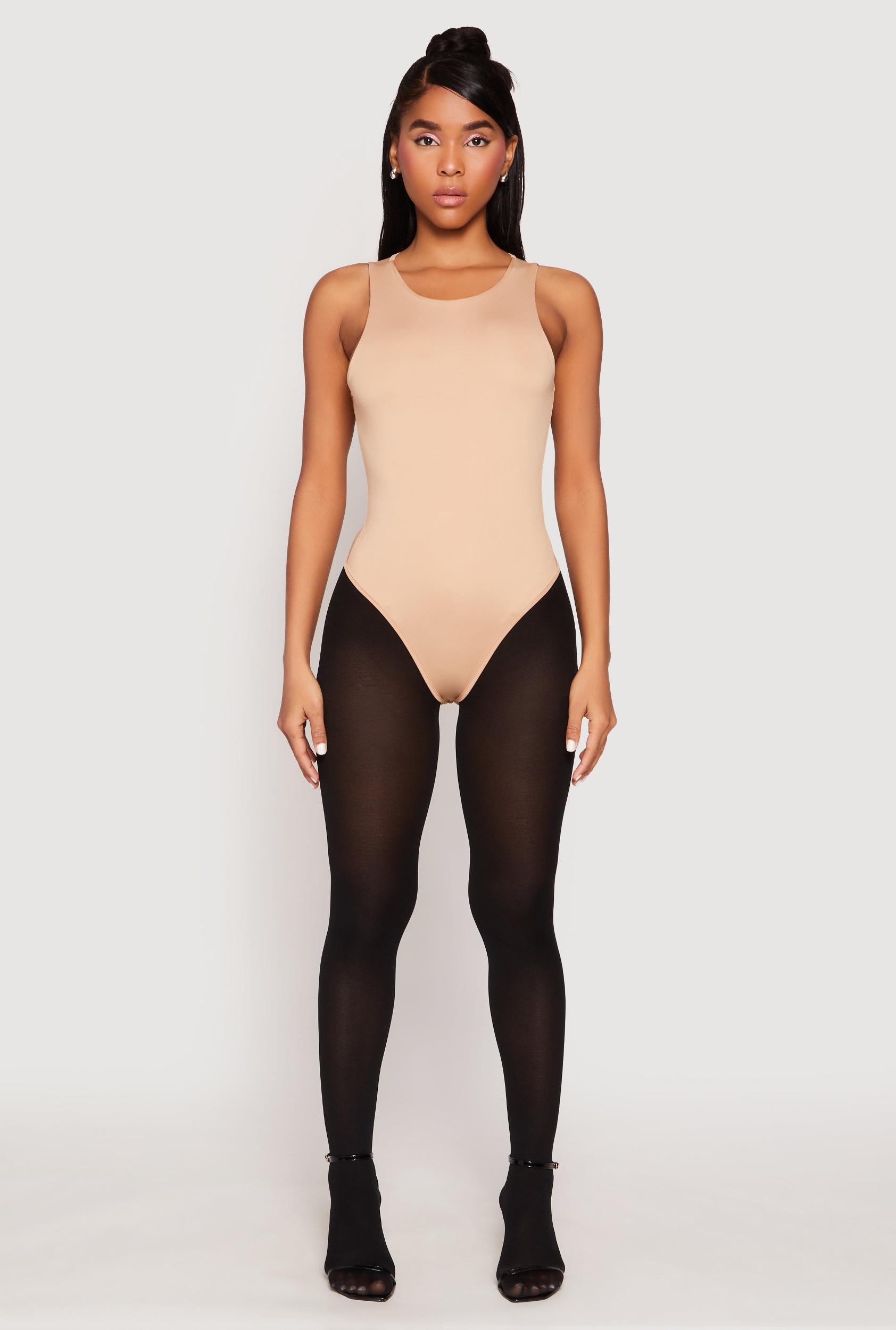 Womens Daisy Crew Neck Thong Bodysuit Product Image