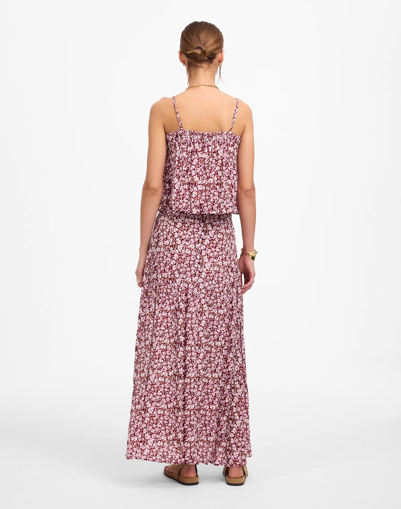 Shirred Maxi Skirt Product Image