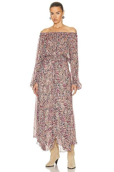 Isabel Marant Etoile Volga Dress in Pink Product Image