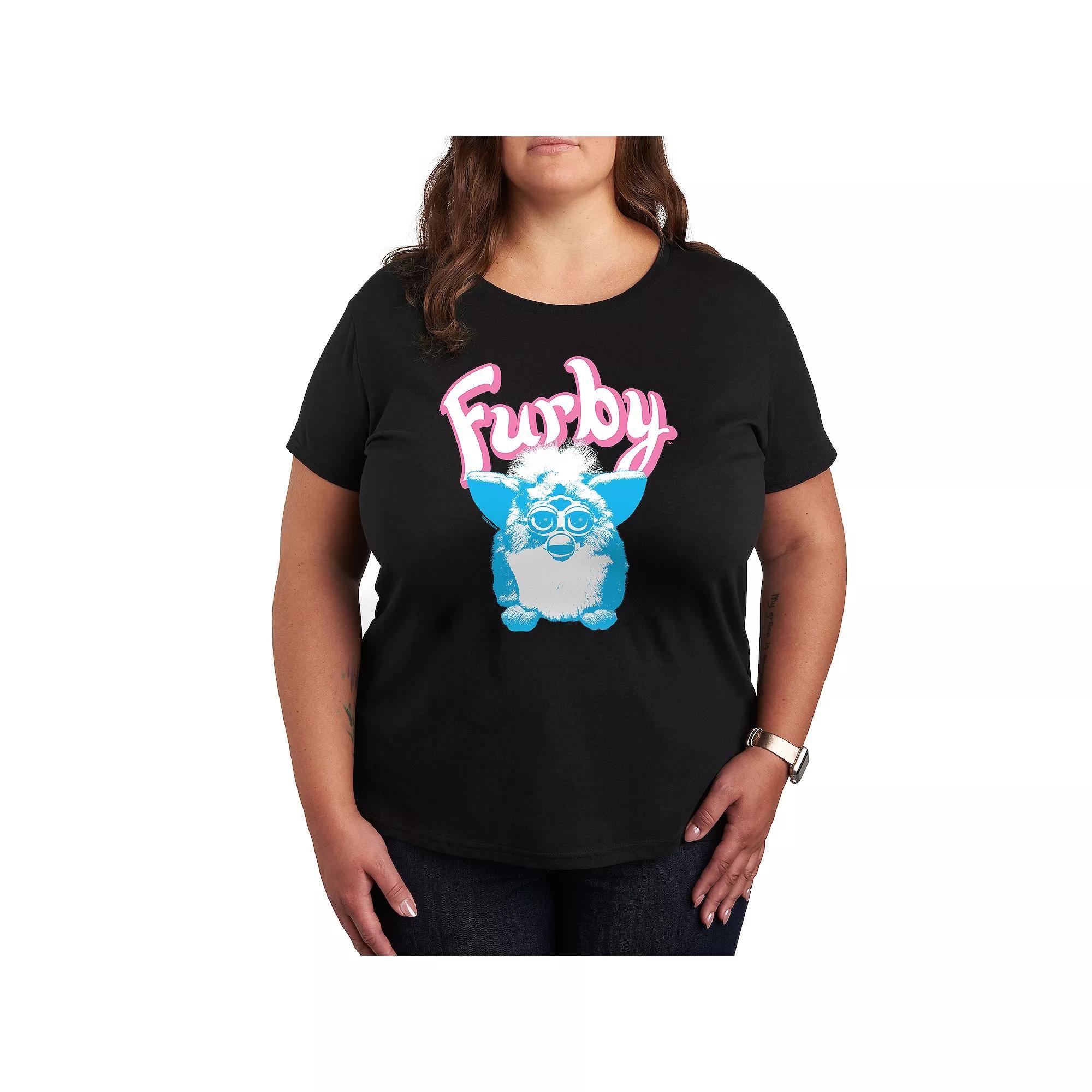 Plus Furby Photoreal Logo Graphic Tee, Womens Product Image
