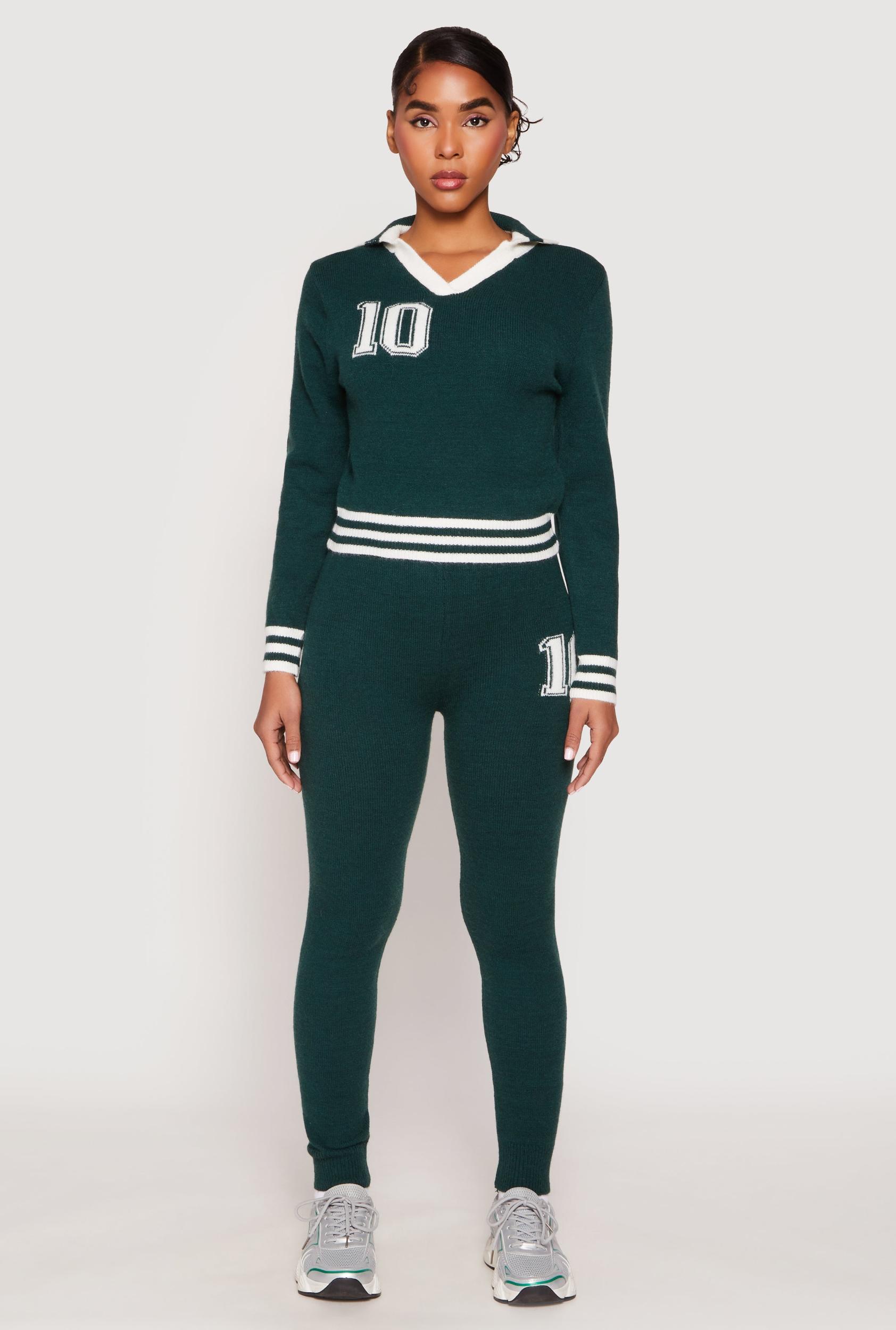Womens Daisy Brushed Knit 10 High Waisted Sweatpants Product Image