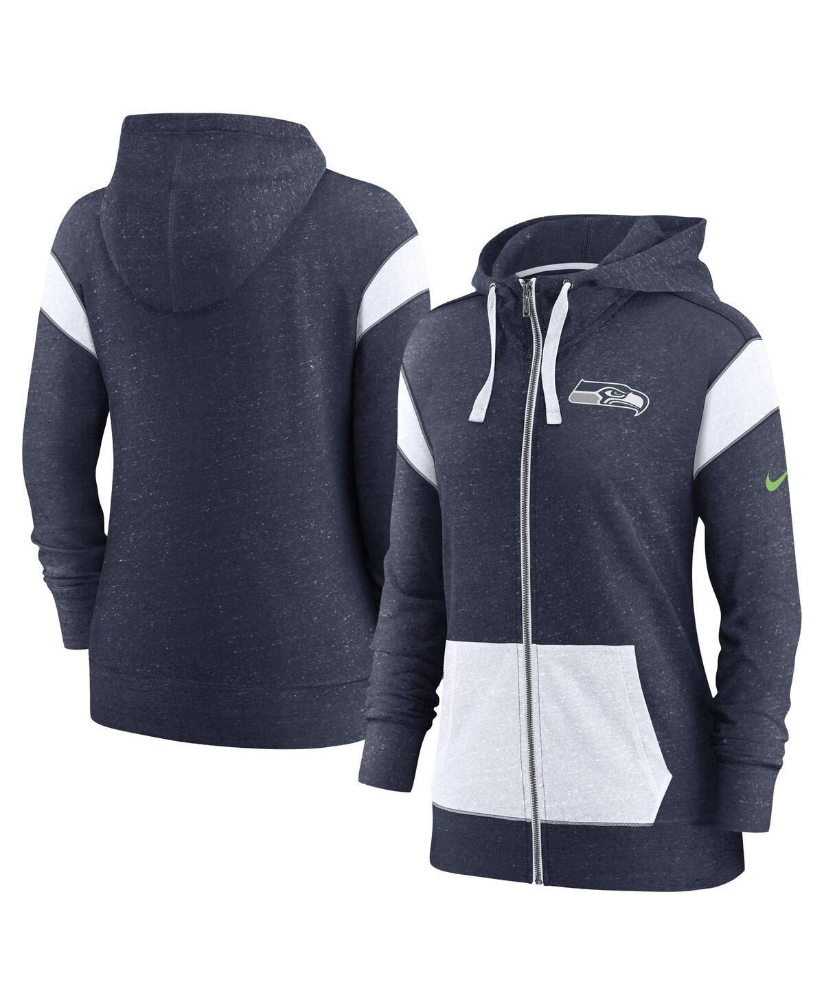 Women's Nike Heathered Royal/Heathered White Indianapolis Colts Monaco Full-Zip Hoodie, Size: Small, Blue Product Image