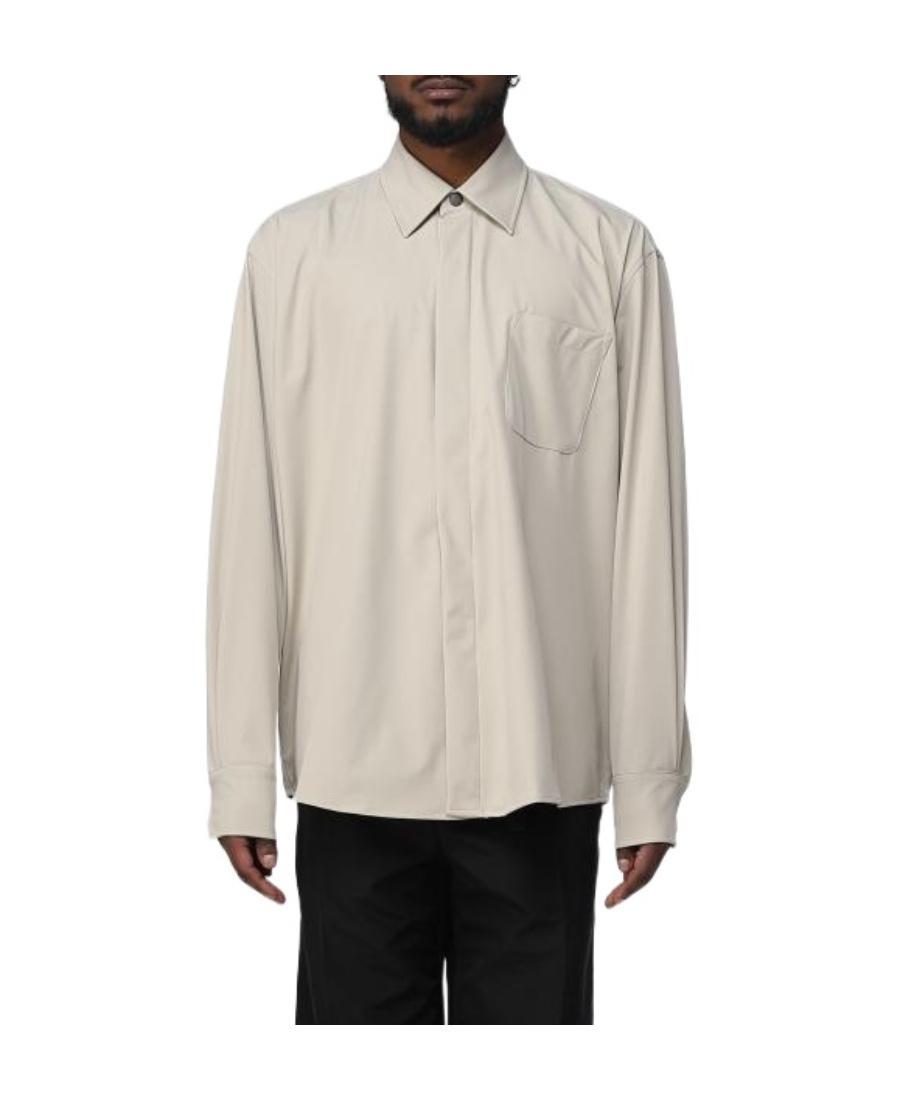 OUR LEGACY Press-stud Fastening Long-sleeve Shirt In Nude Product Image