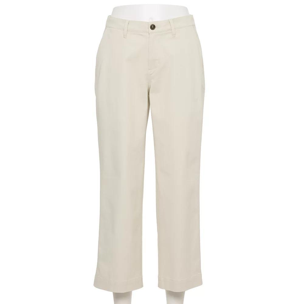 Womens Sonoma Goods For Life Cropped Chinos Product Image
