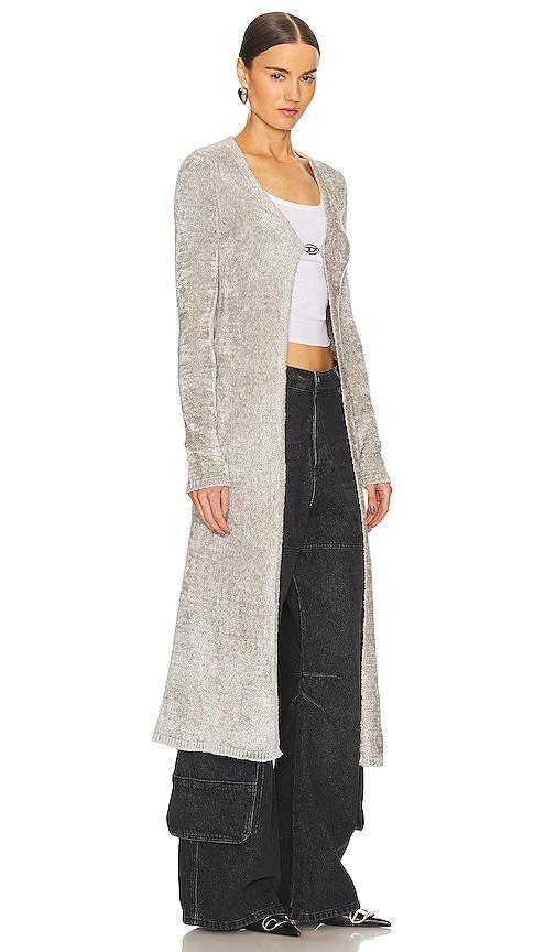 Diesel Long Cardigan in Grey Product Image