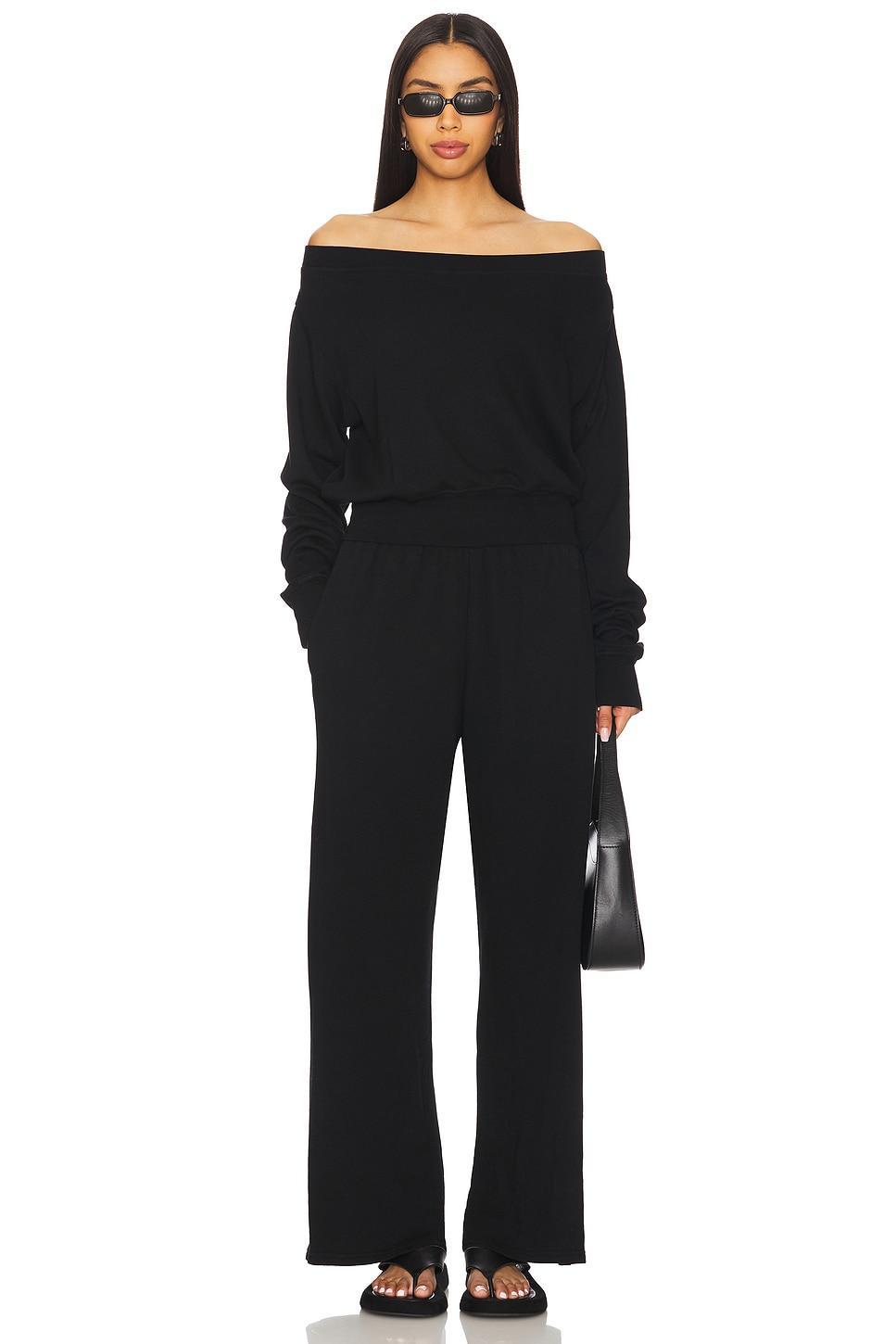 Bix Off The Shoulder Sweatshirt Michael Lauren Product Image
