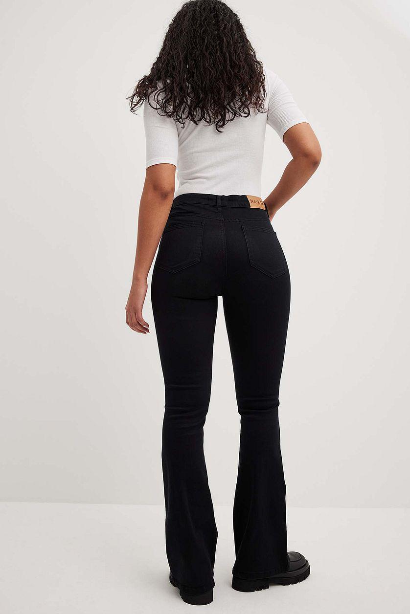 Flared High Waist Stretch Jeans Product Image