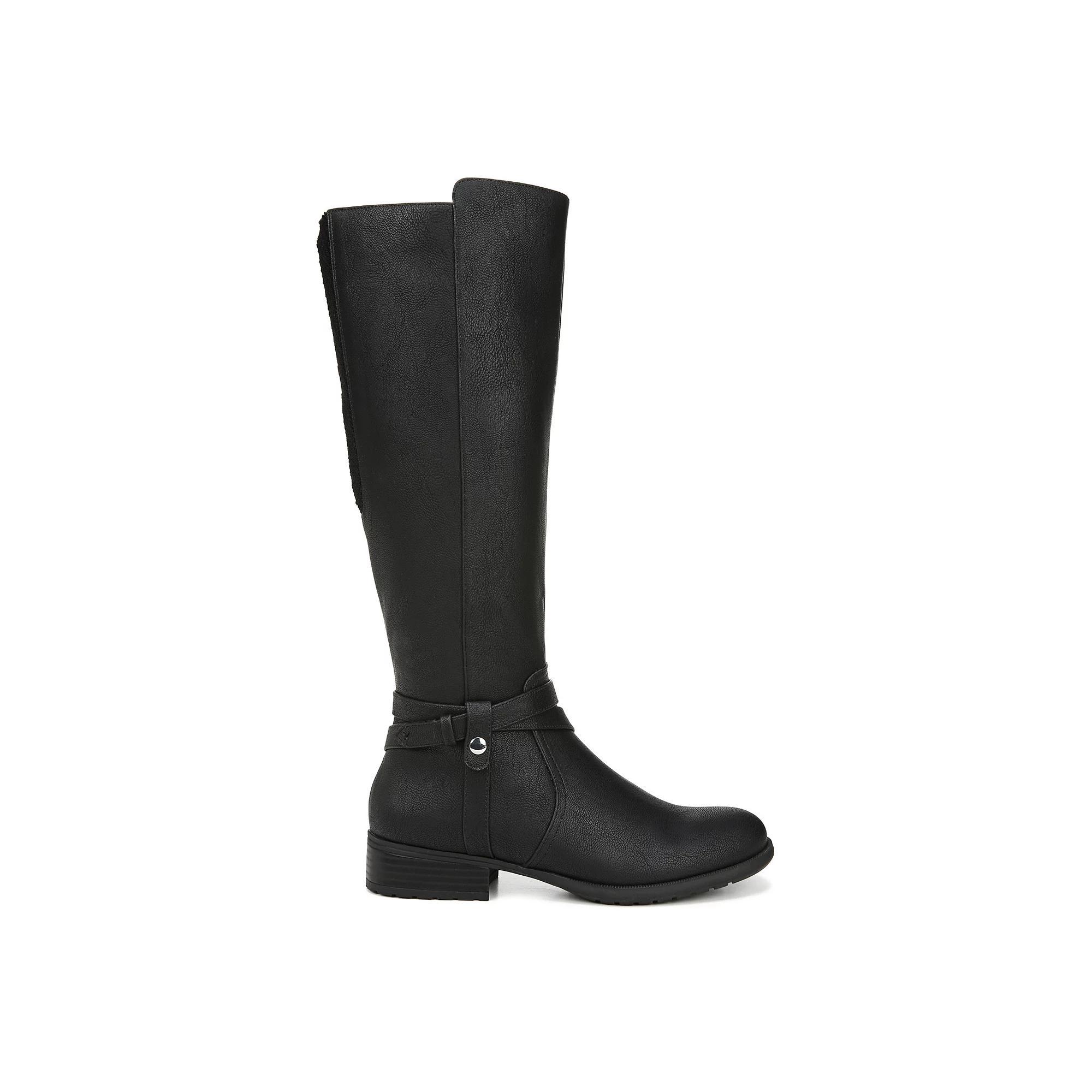 LifeStride Xtrovert Women's Riding Boots in Regular and Wide Calf, Size: 6.5 Wide, Black Product Image