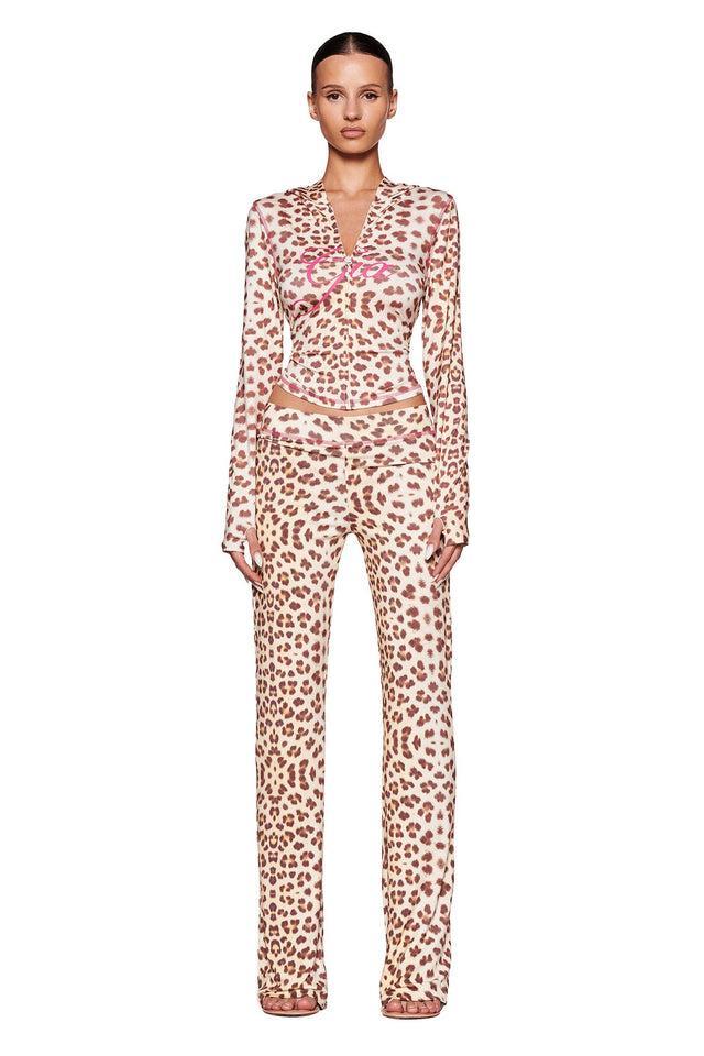 BLARE HOODIE - NEUTRAL : LEOPARD : WILD CARD Product Image