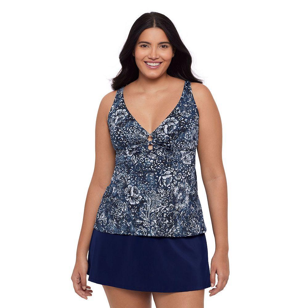 Women's Trimshaper Molly Tankini Swim Top, Size: 12, Fauna Product Image