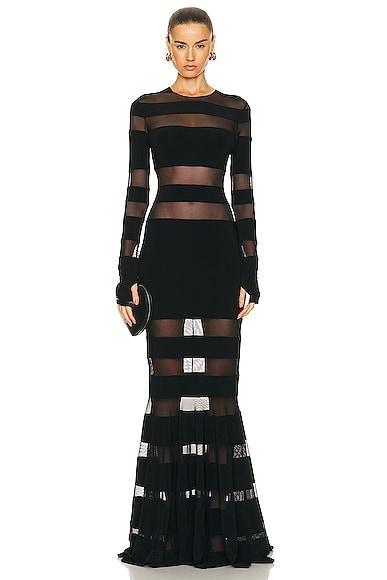 Spliced Fishtail Gown Product Image