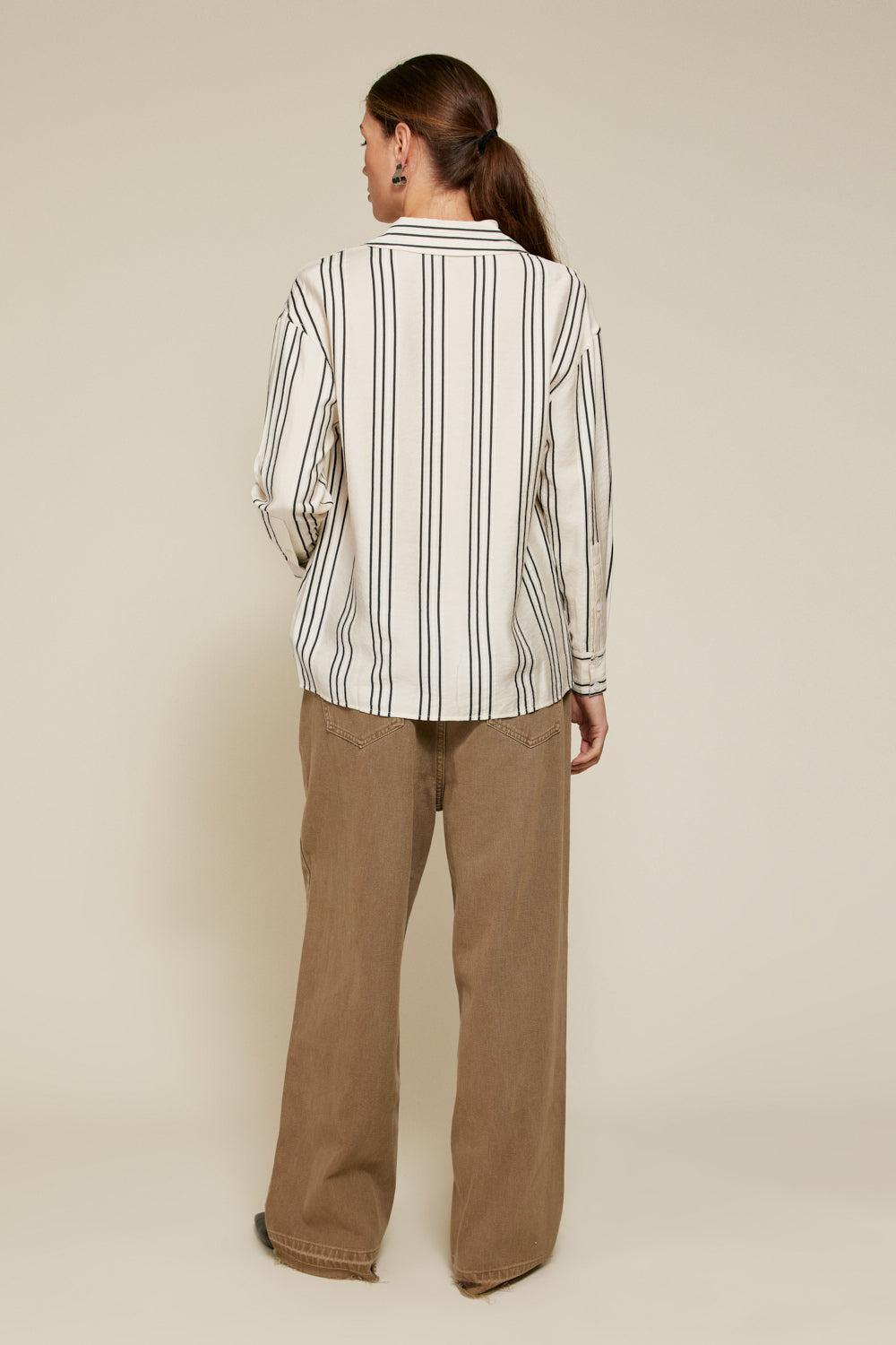 FINAL SALE Line & Dot | Freddie Striped Button Down Shirt Product Image