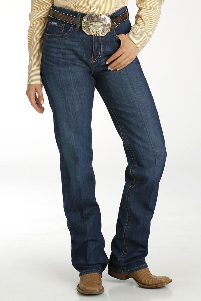 Cinch® Ladies' Emerson Dark Stone Relaxed Fit Straight Leg Jeans Product Image