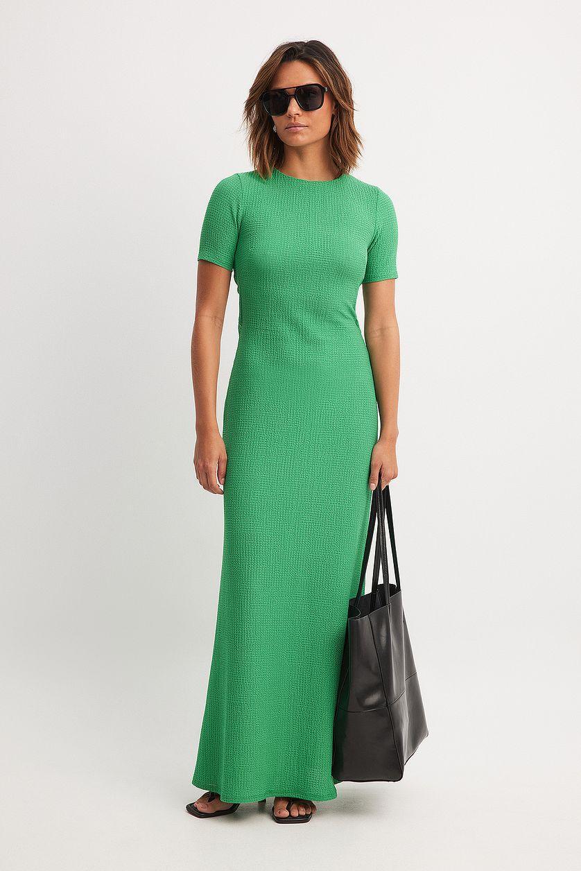 Structured Open Back Maxi Dress Product Image