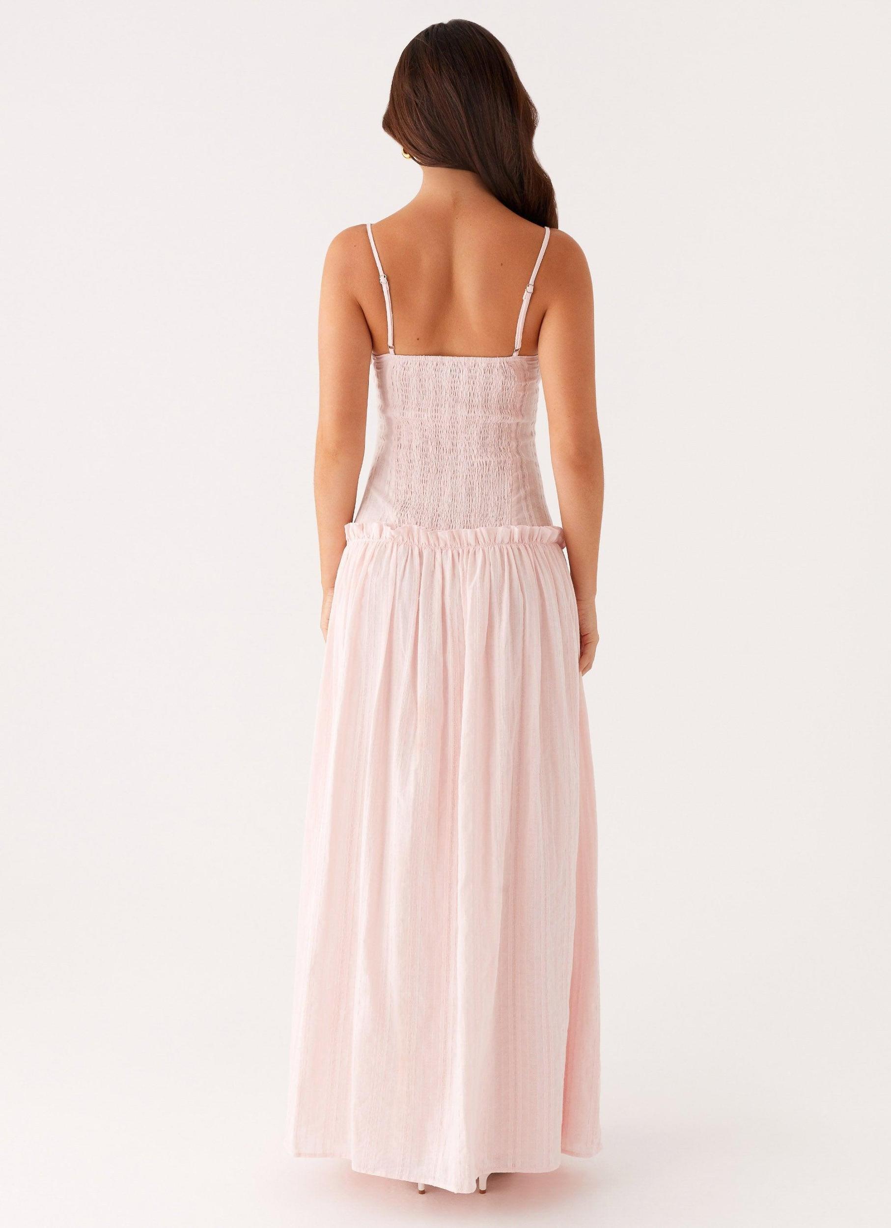 Jacinda Drop Waist Maxi Dress - Pink Product Image