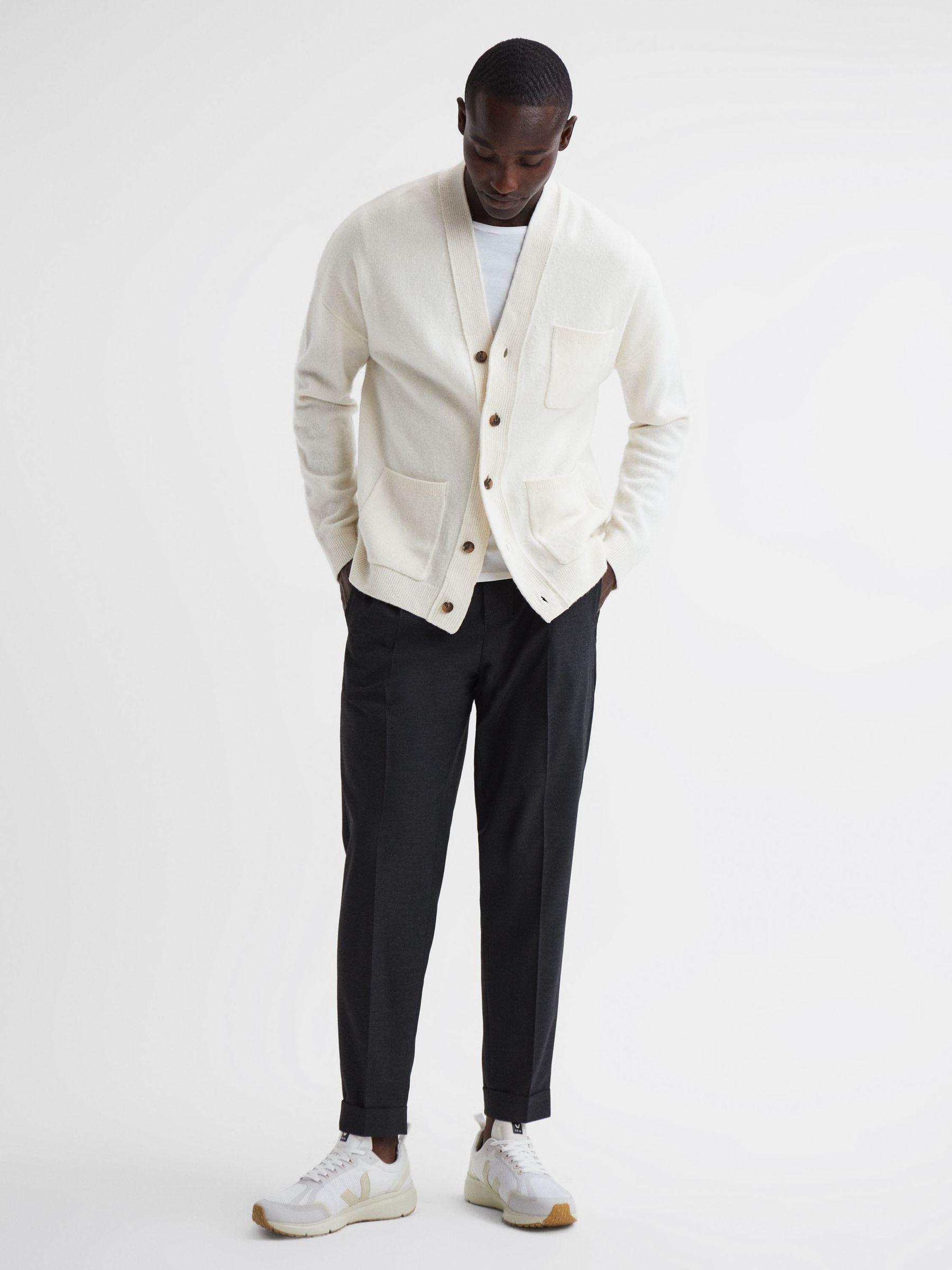 Veja Mesh Running Trainers in White Pierre Product Image