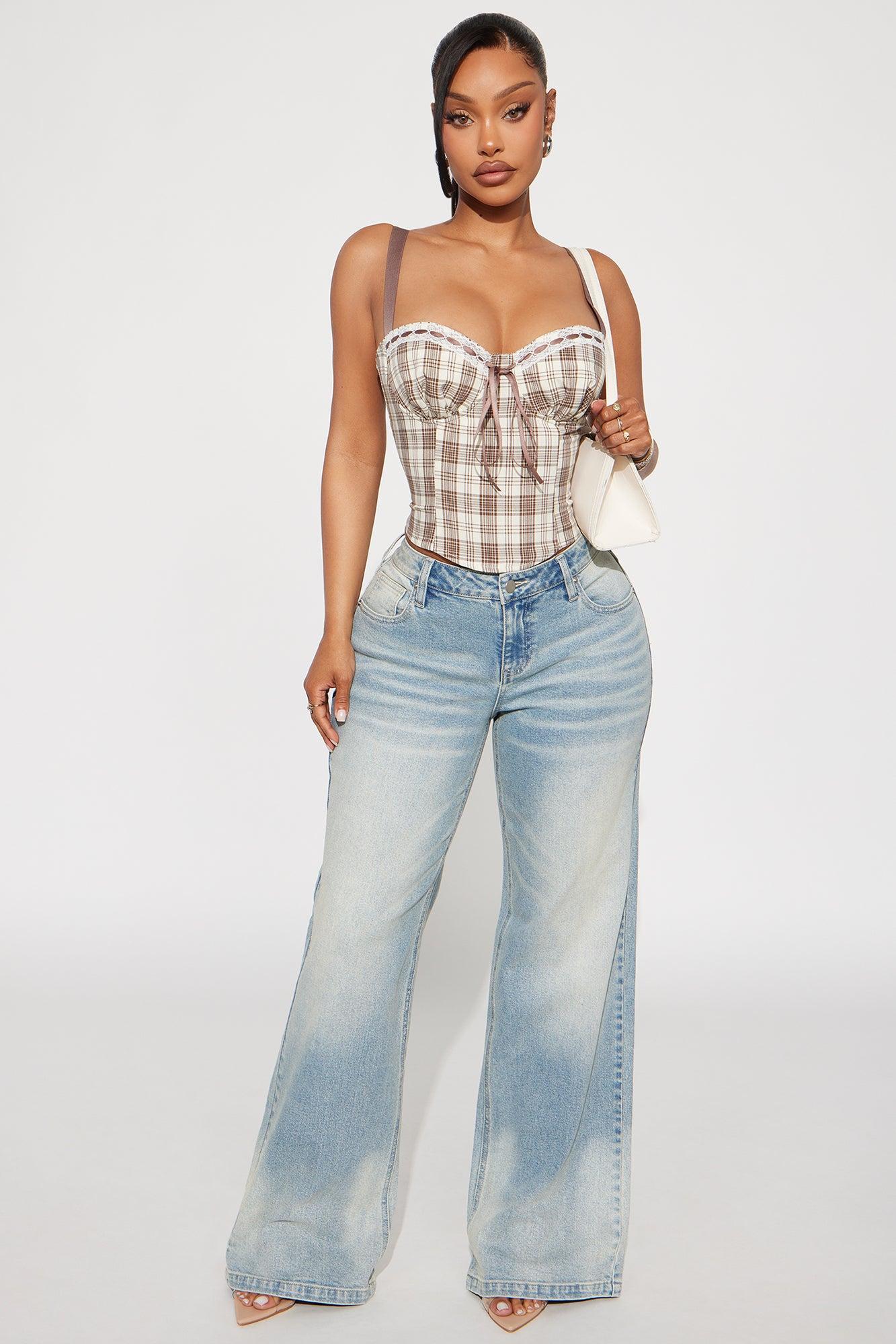 Never Not Cute Plaid Cami Top - Brown Combo Product Image