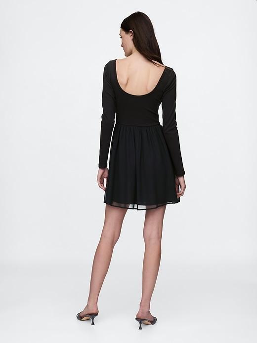 Mixed Media Mini Dress Product Image