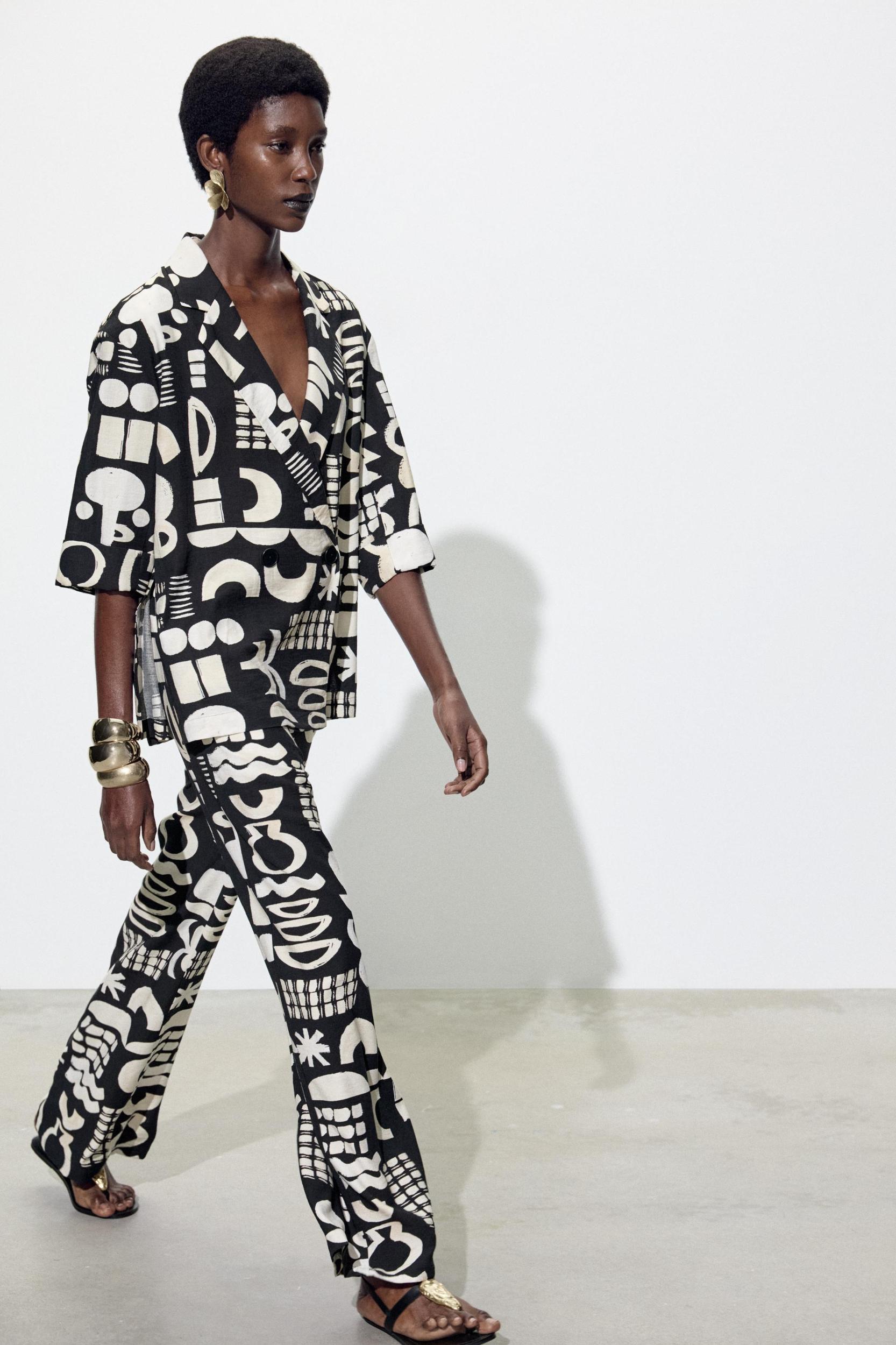 WATERCOLOR PRINT BLAZER Product Image