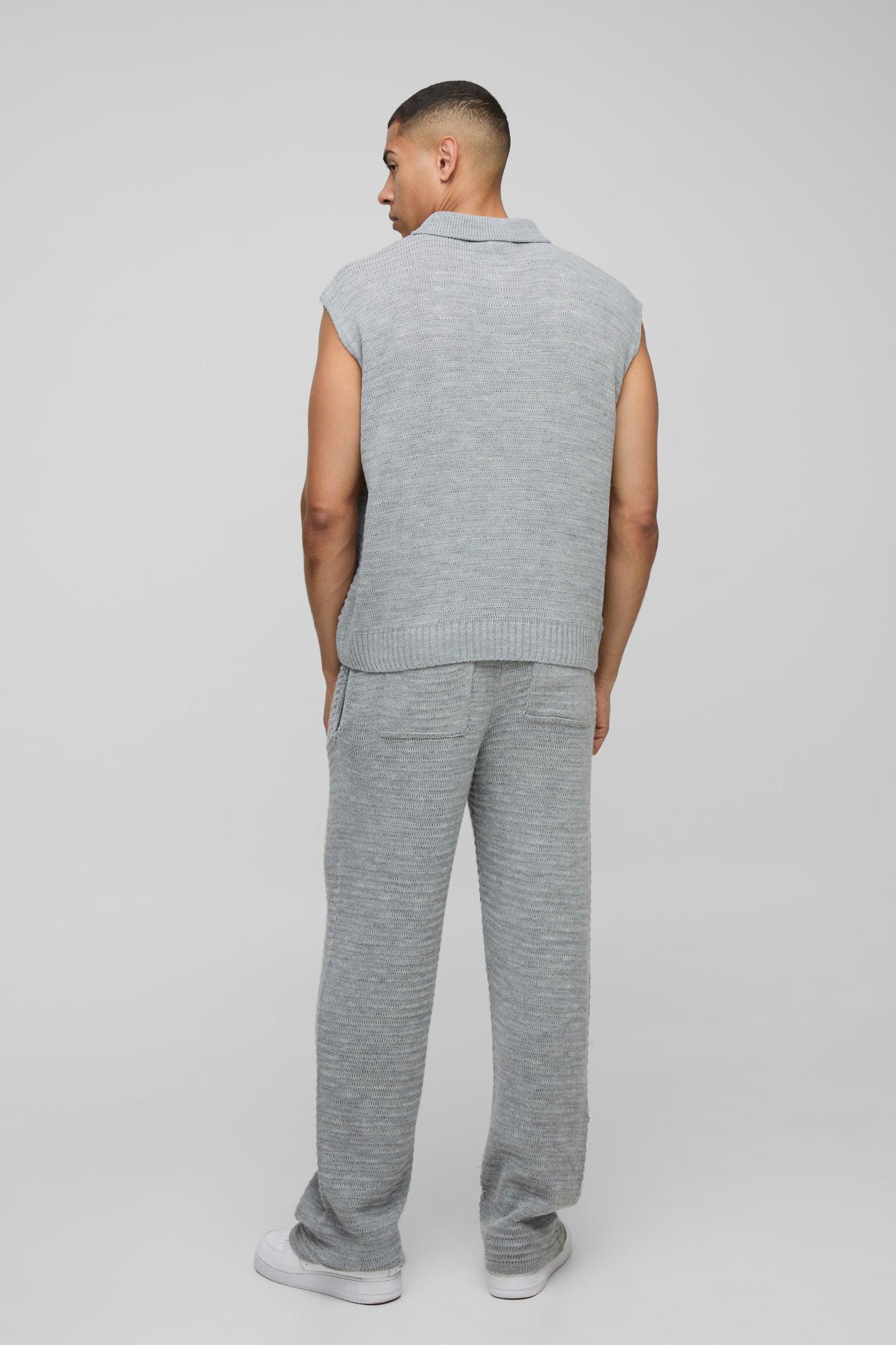 Regular Fit Knitted Sweatpants | boohooMAN USA Product Image