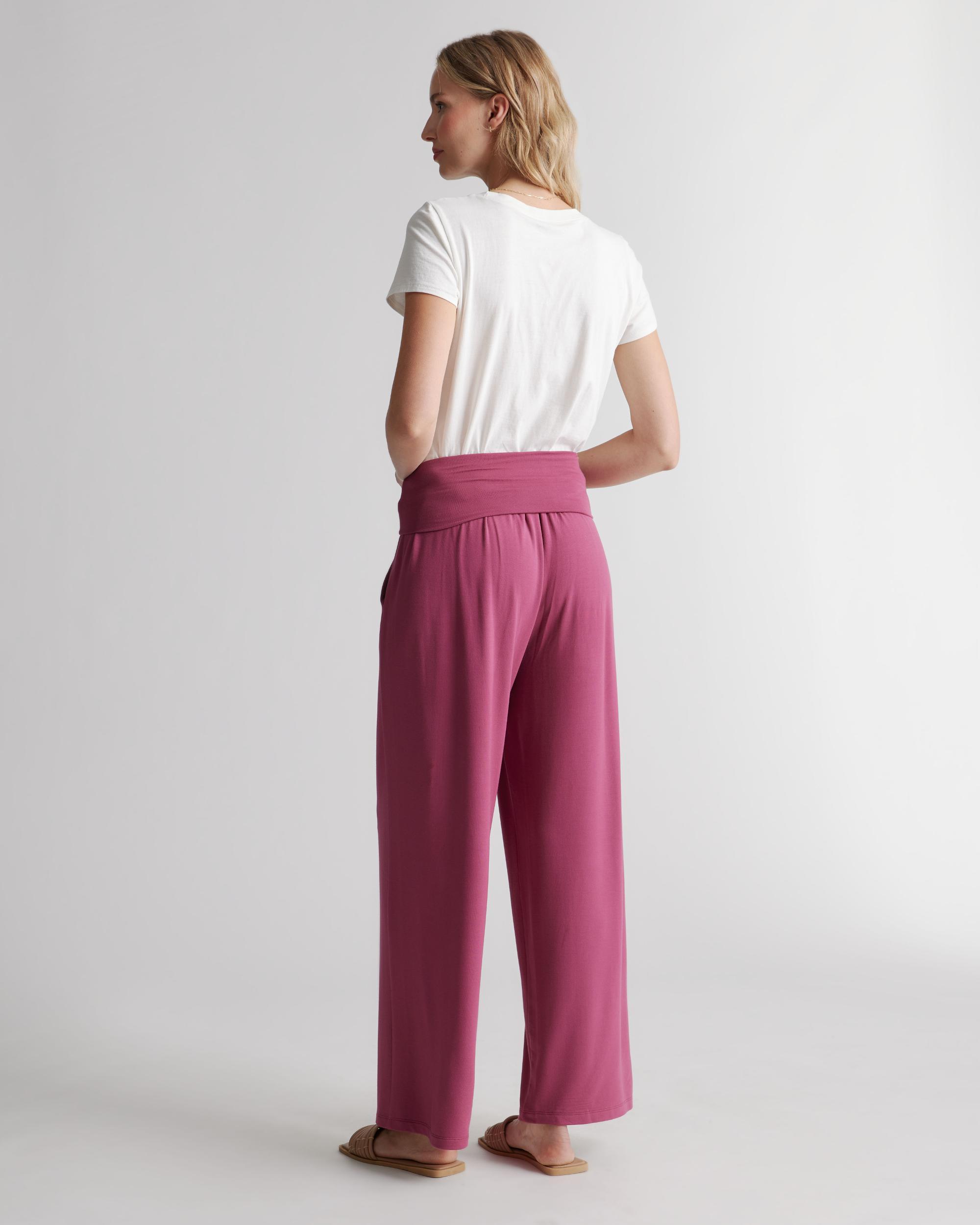 Quince | Women's French Terry Modal Wide Leg Pants Lenzing Modal Product Image