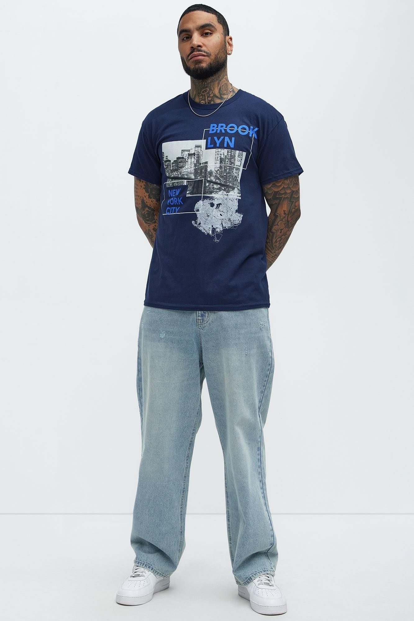 Brooklyn Bridge And Tunnel Short Sleeve Tee - Navy Product Image