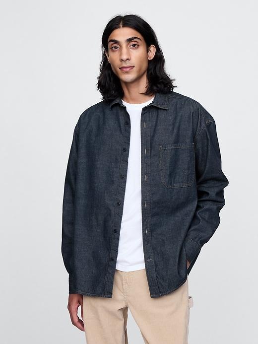 Denim Big Shirt Product Image