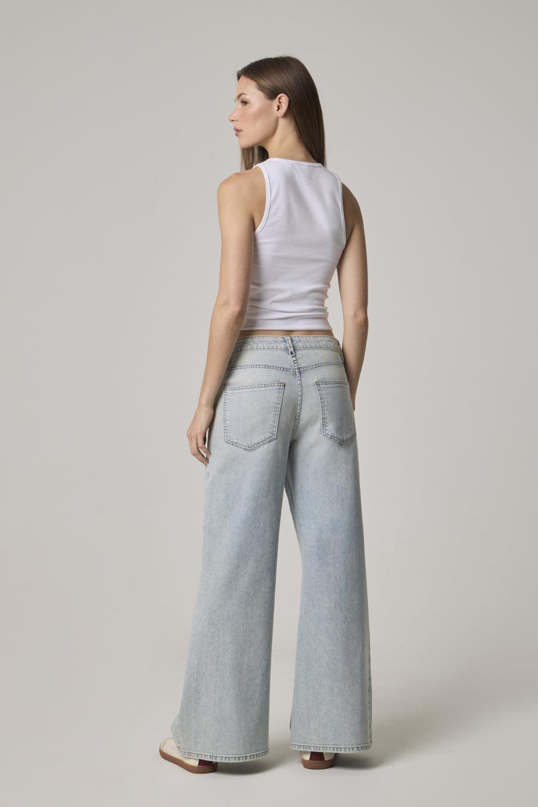 Cary High Rise Wide Leg w/Frnt and Back Yoke Product Image