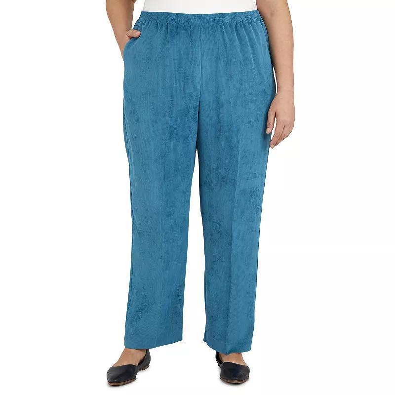 Plus Size Alfred Dunner Classics Pull-On Straight-Leg Pants, Women's, Size: 24W Short Product Image
