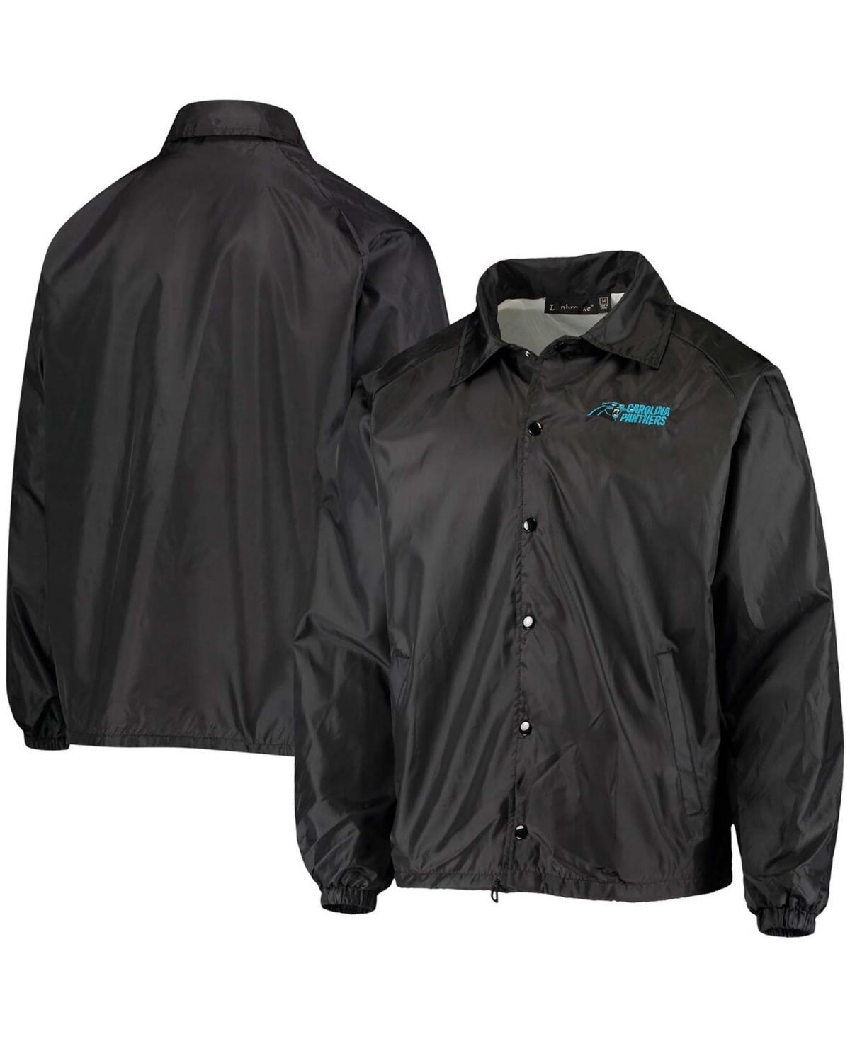 Mens Carolina Panthers Coaches Classic Raglan Full-Snap Windbreaker Jacket Product Image