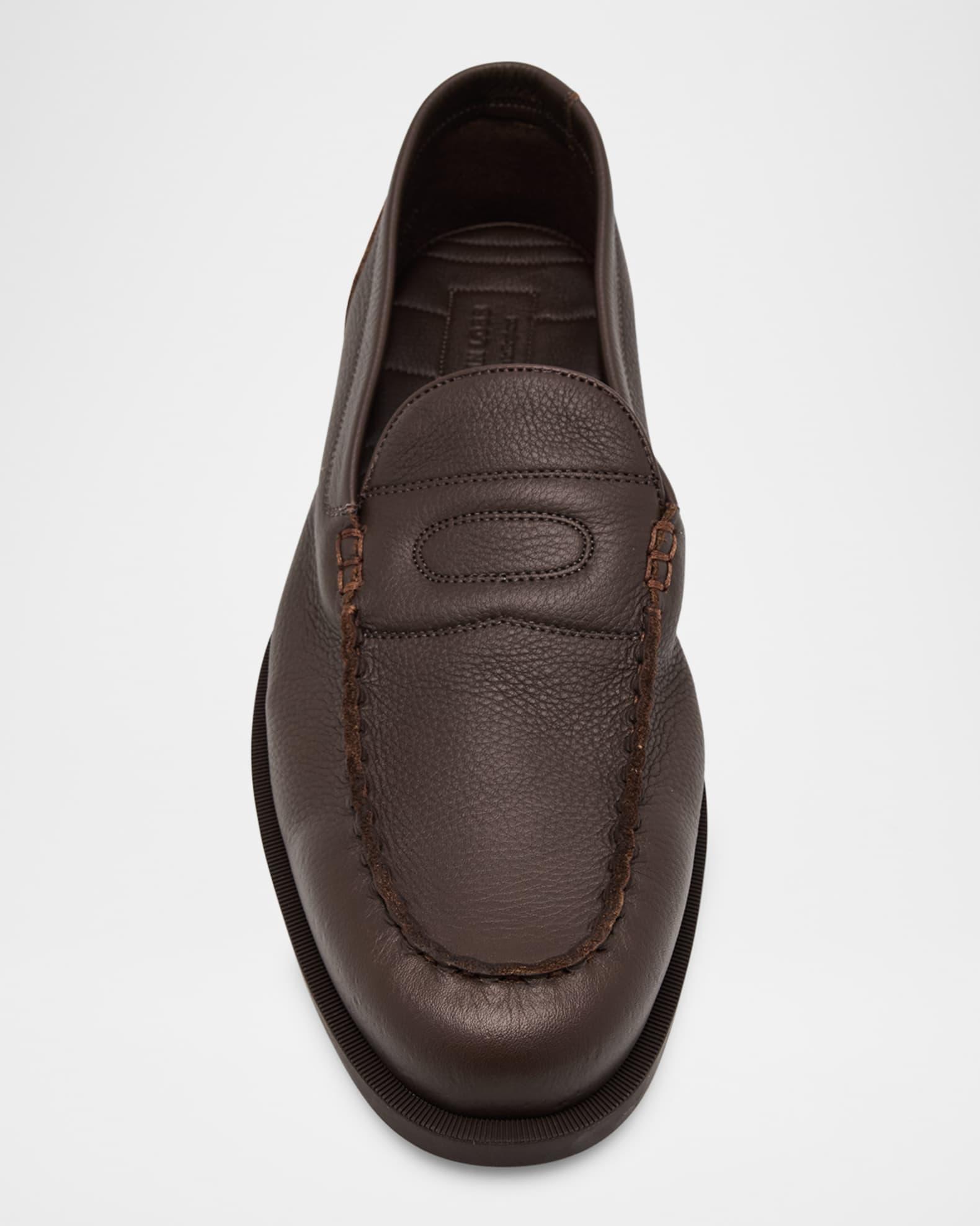 Men's Pace Grained Leather Penny Loafers Product Image