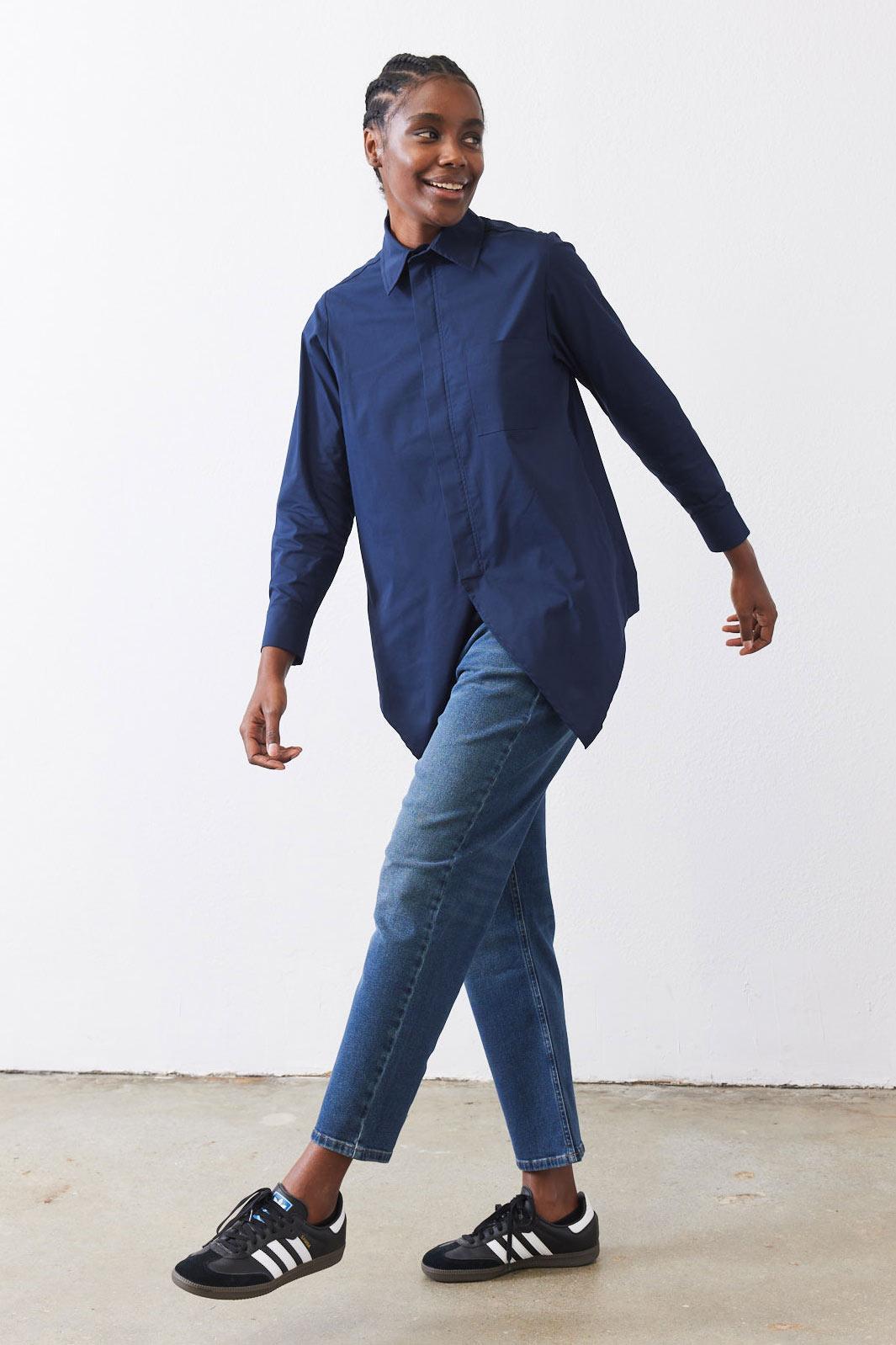 Power Move Poplin Top Product Image