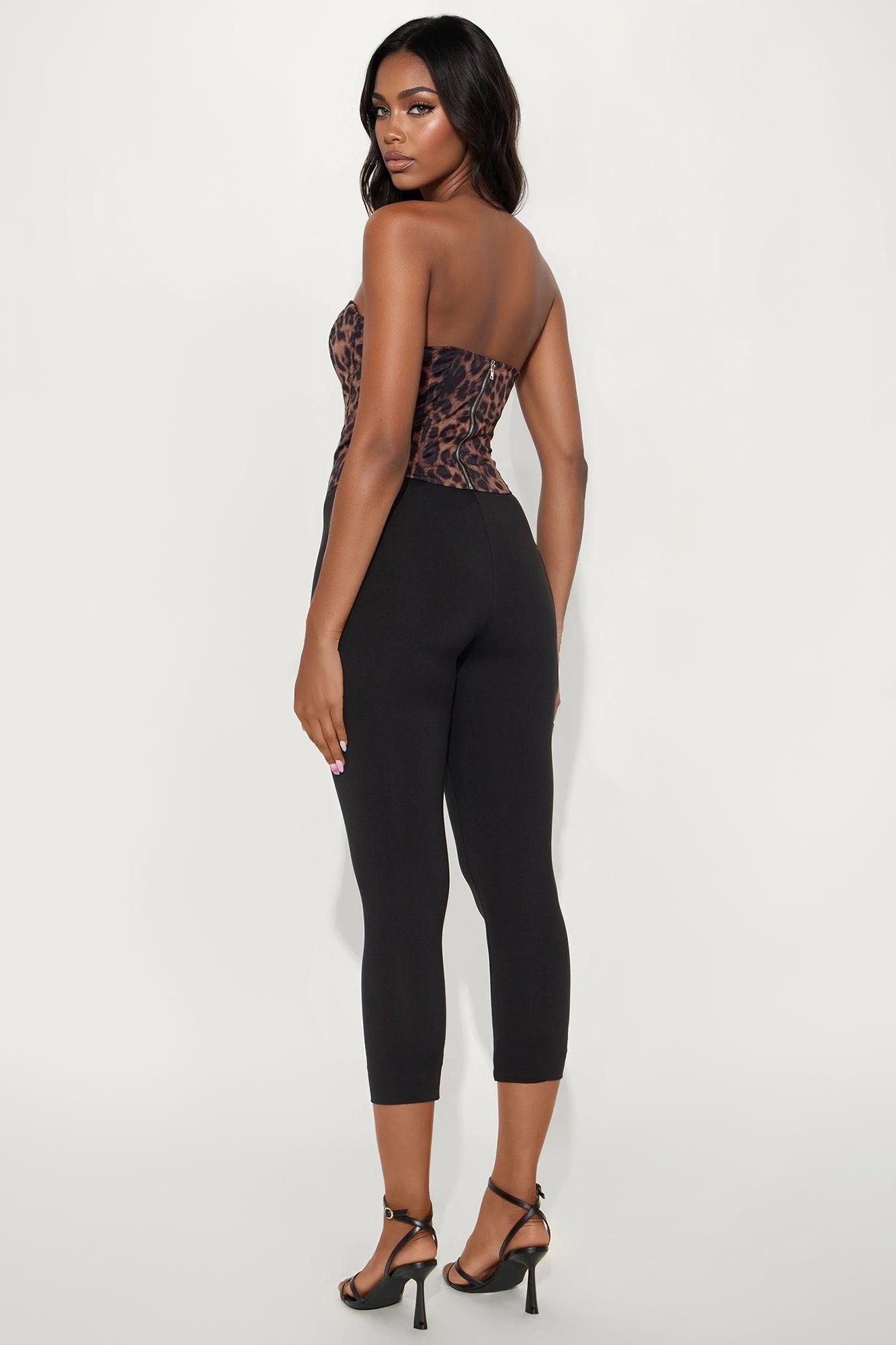 Formal Icon Leopard Corset Top - Brown/combo Product Image