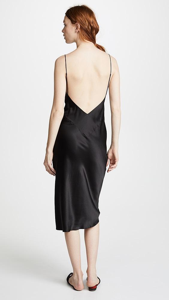 Olivia von Halle Issa Jet Black Slip | Shopbop Product Image