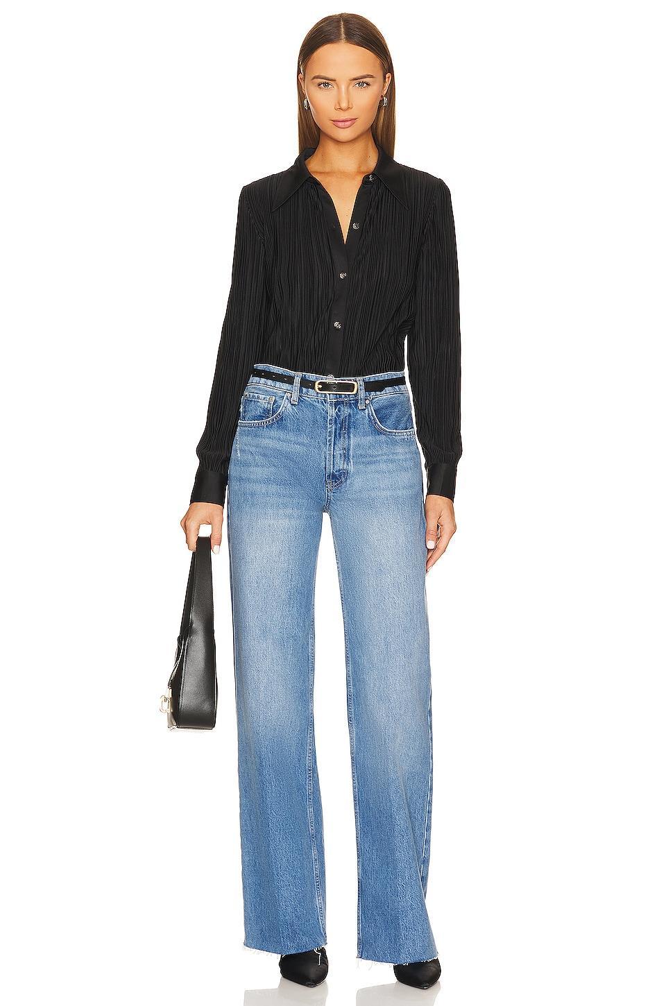 Womens Hugh Wide-Leg Jeans Product Image