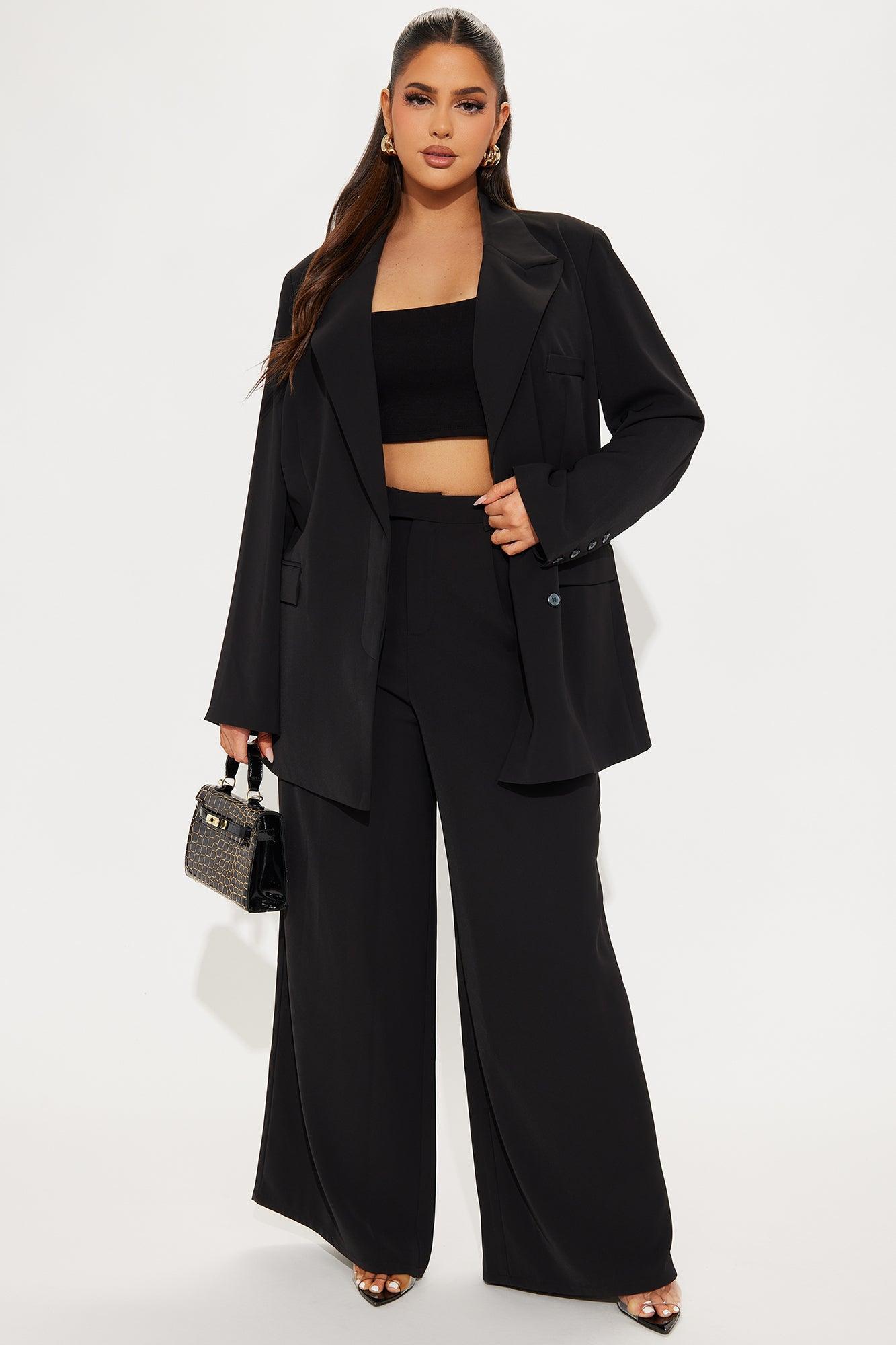 High Returns Oversized Blazer - Black Product Image