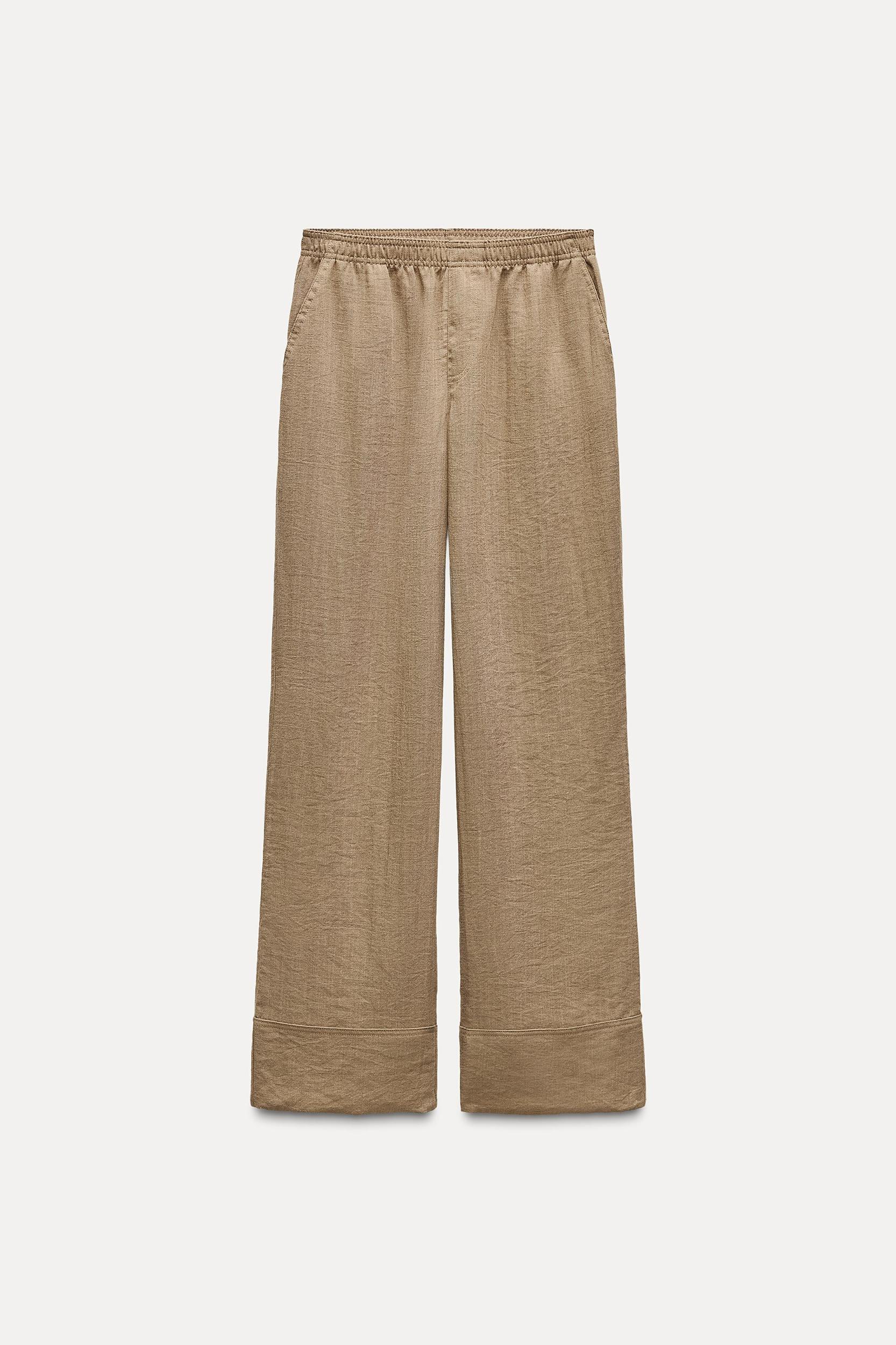 RUSTIC PAJAMA-STYLE PANTS Product Image