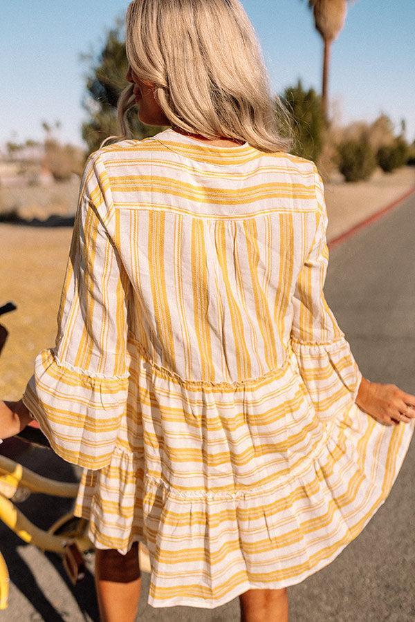 Florida Bound Shift Dress In Marigold Product Image