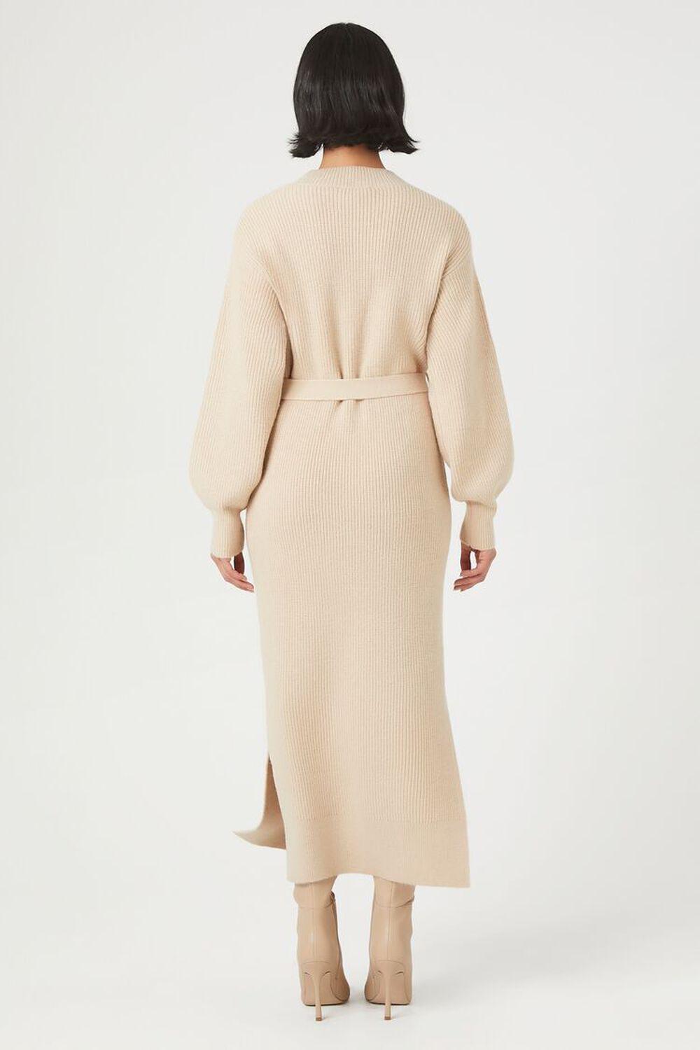 Tie-Front Midi Sweater Dress | Forever 21 Product Image