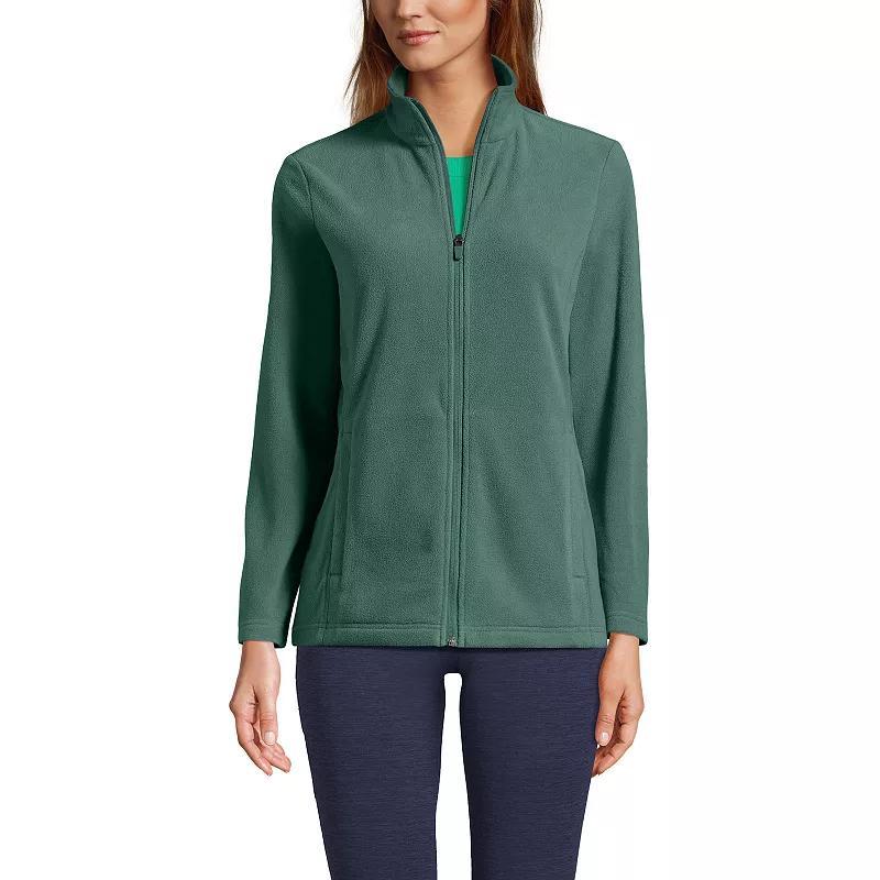 Petite Lands' End Full Zip Fleece Jacket, Women's, Size: Medium Petite, Rich Red Product Image