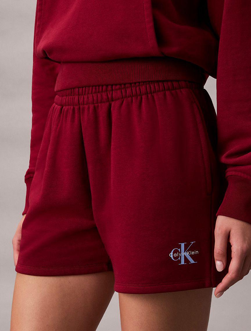 Monogram Logo Fleece Shorts Product Image
