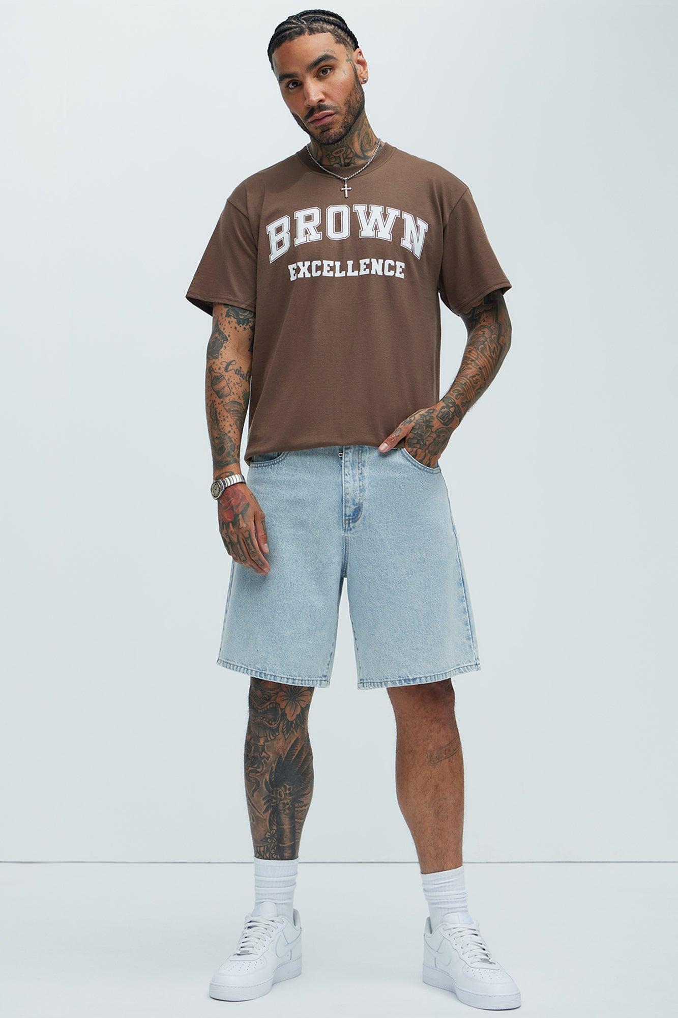 Brown Excellence Short Sleeve Tee - Brown Product Image