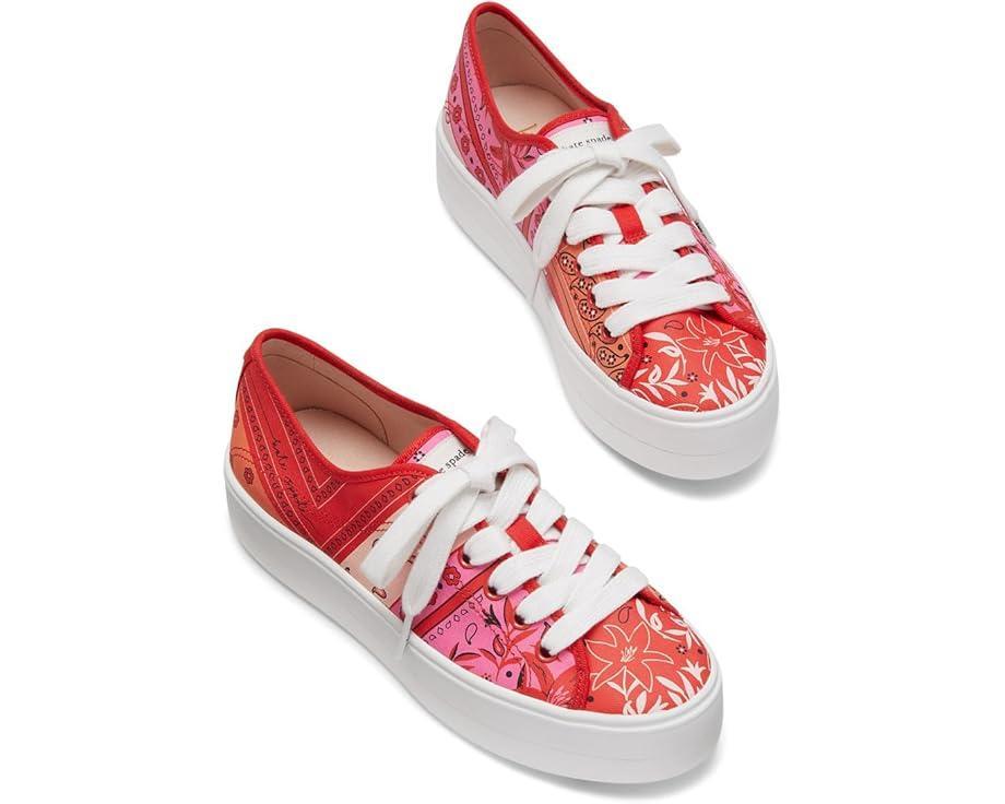 Tori Crystals Lace Up Sneakers Product Image