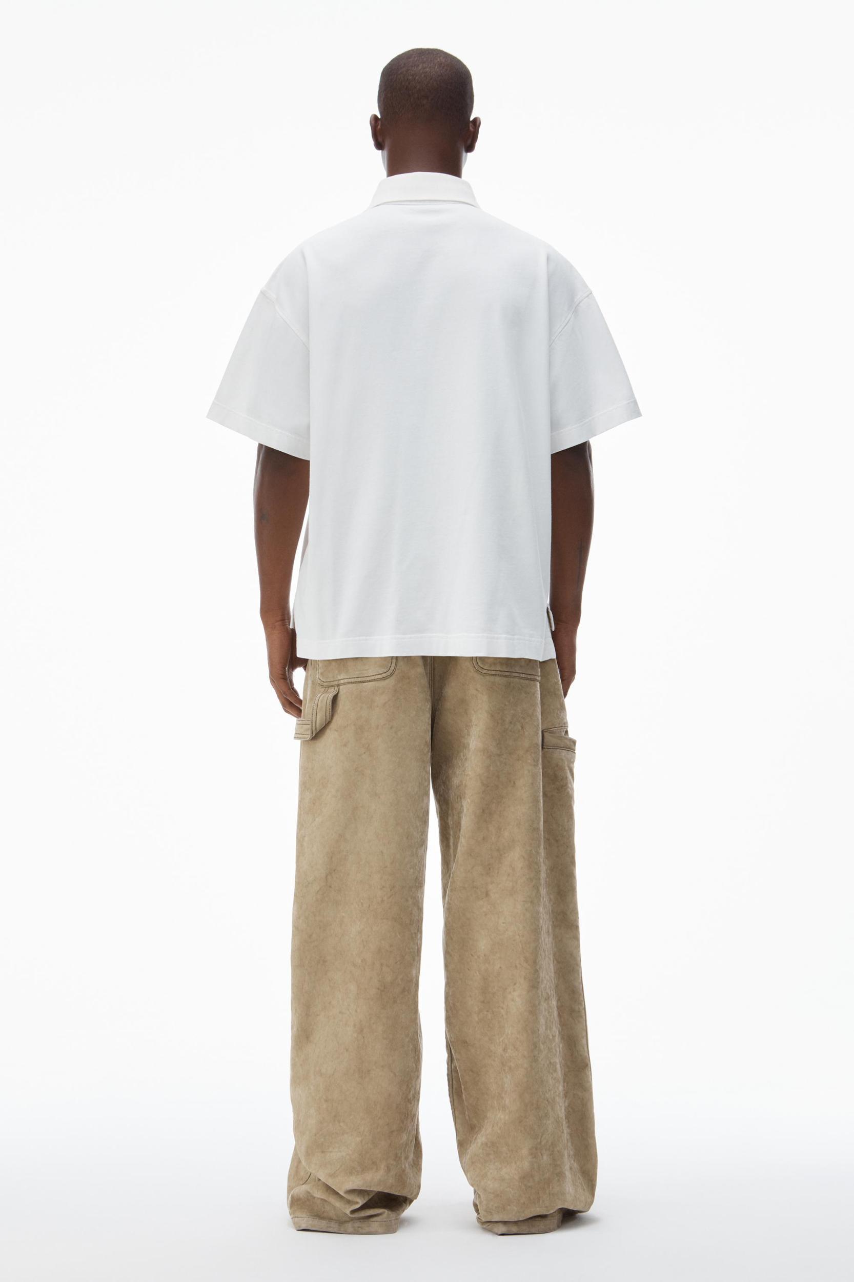 Men's Short-sleeve Polo Tee In Cotton Jersey Product Image